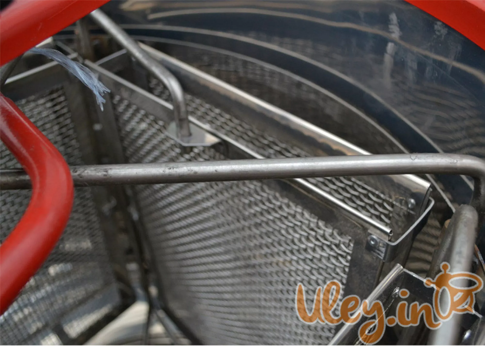 Медогонка 4-х Рамкова Нержавіюча, Поворотна. Касети Нержавіючі. Ротор Нержавіючий