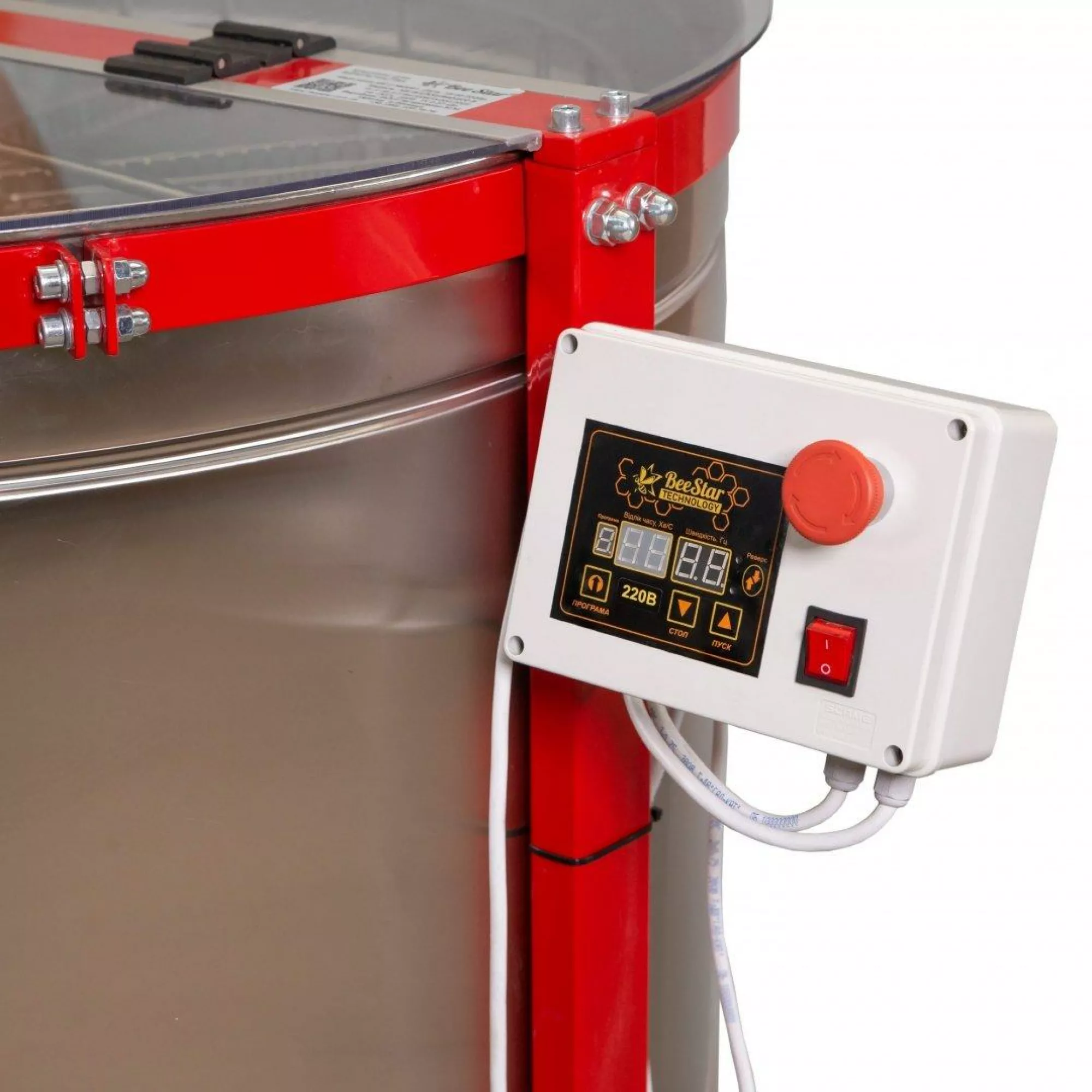 Радіальна медогонка на 48 рамок. МР-48н, 12в/220В, Ø940 нержавіюча