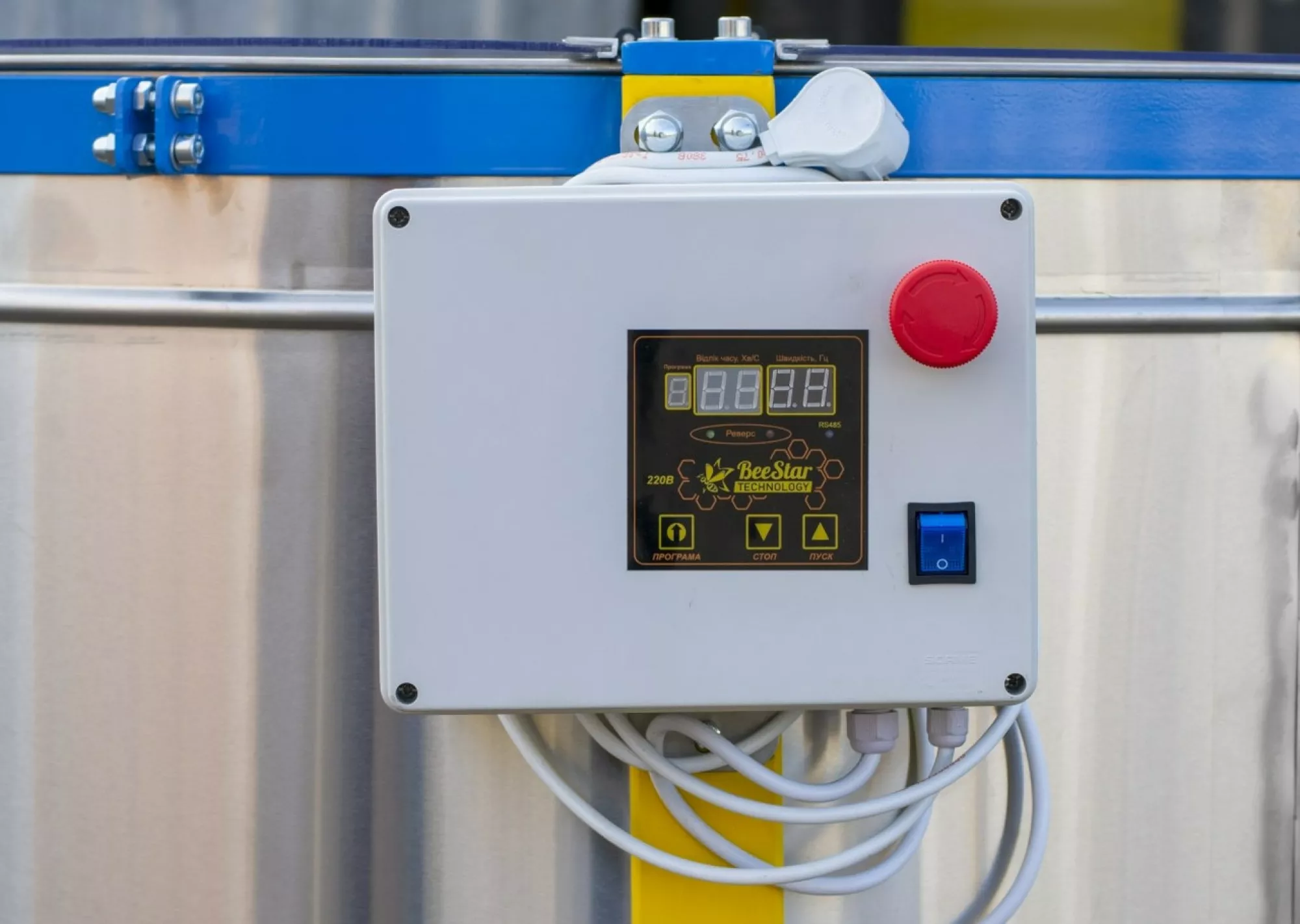 Радіальна медогонка на 60 рамок. МР-60н, 220В, Ø1200 нержавіюча