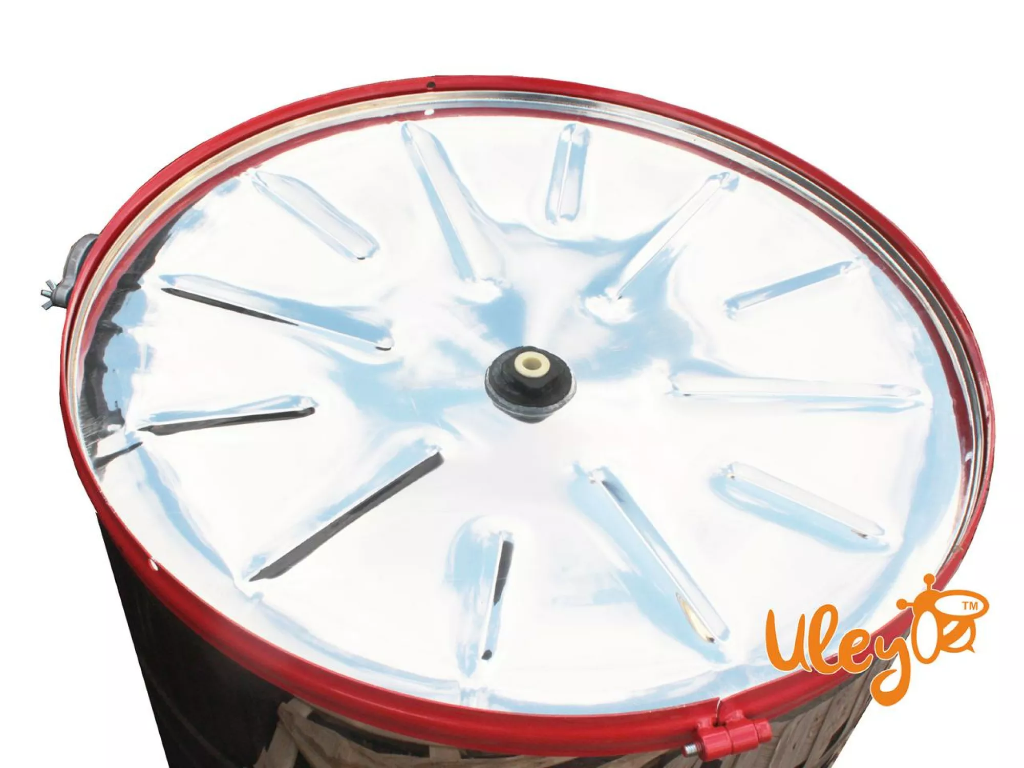 Медогонка 4-х Рамкову. Нержавіюча, Поворотна. Касети зварні, пофарбовані порошковою фарбою