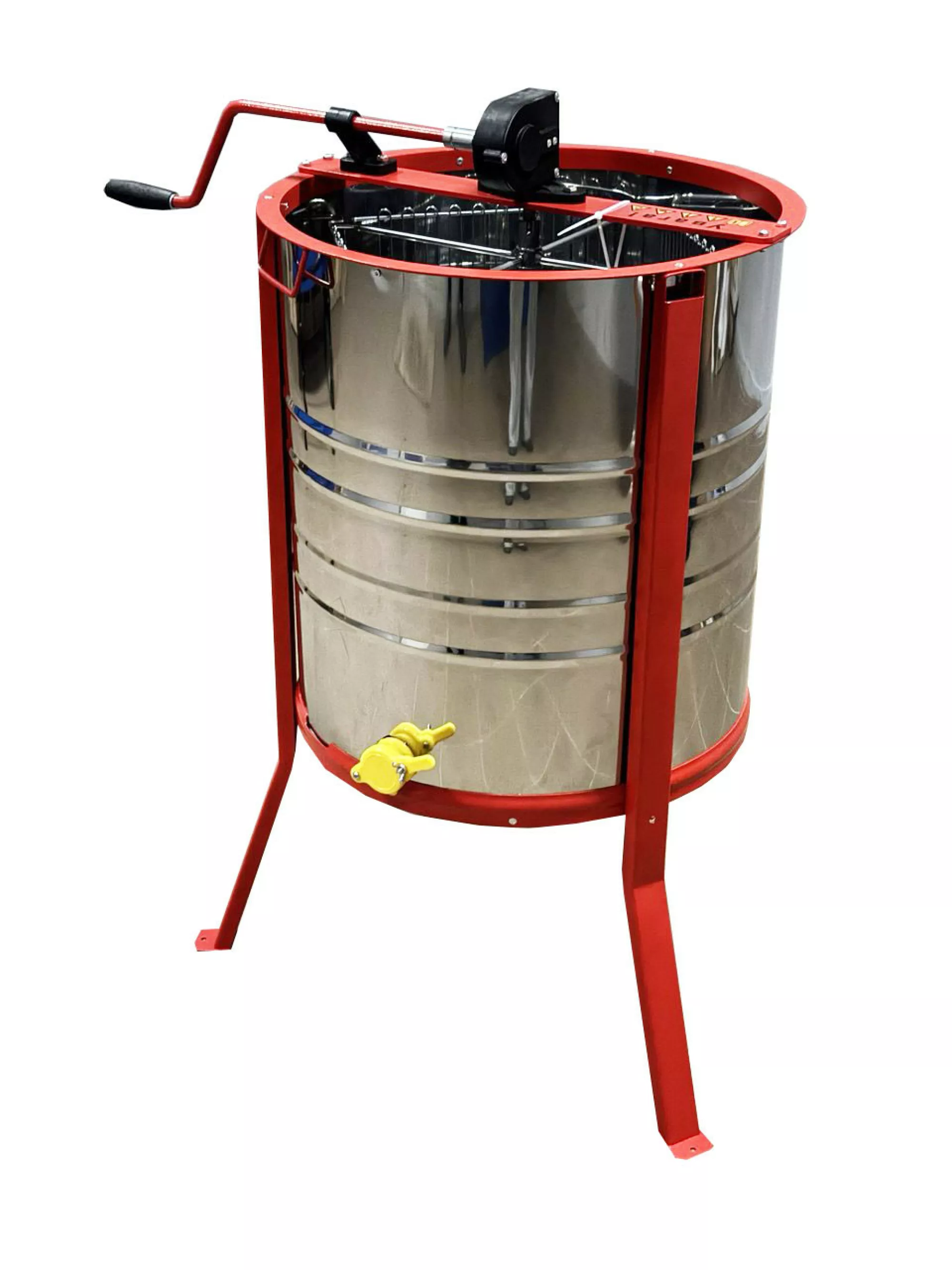 Нержавіюча 4 рамк. (AISI 430) касети зварні не поворотні ОКРАШ, кран ПЛАСТИК З ПІДСТАВКОЮ