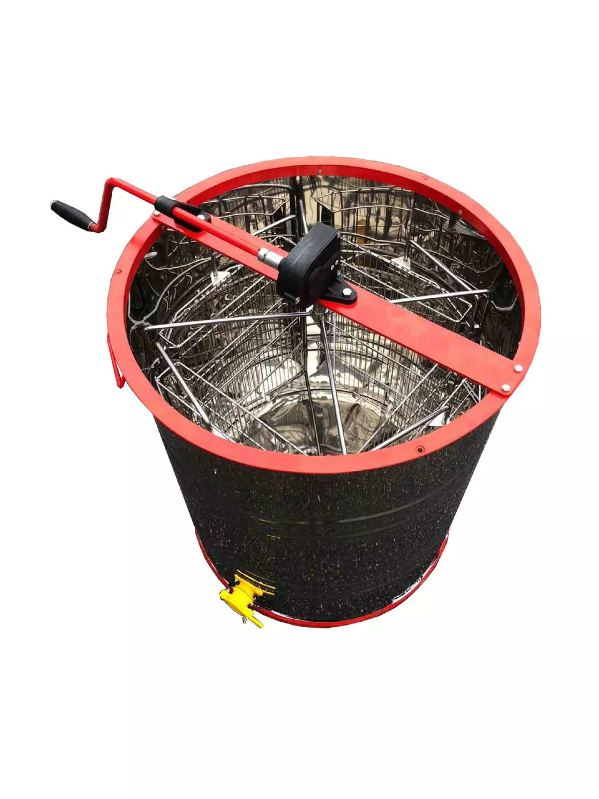 Медогонка 4-х Рамкова Нержавіюча, Поворотна. Касети Нержавіючі.