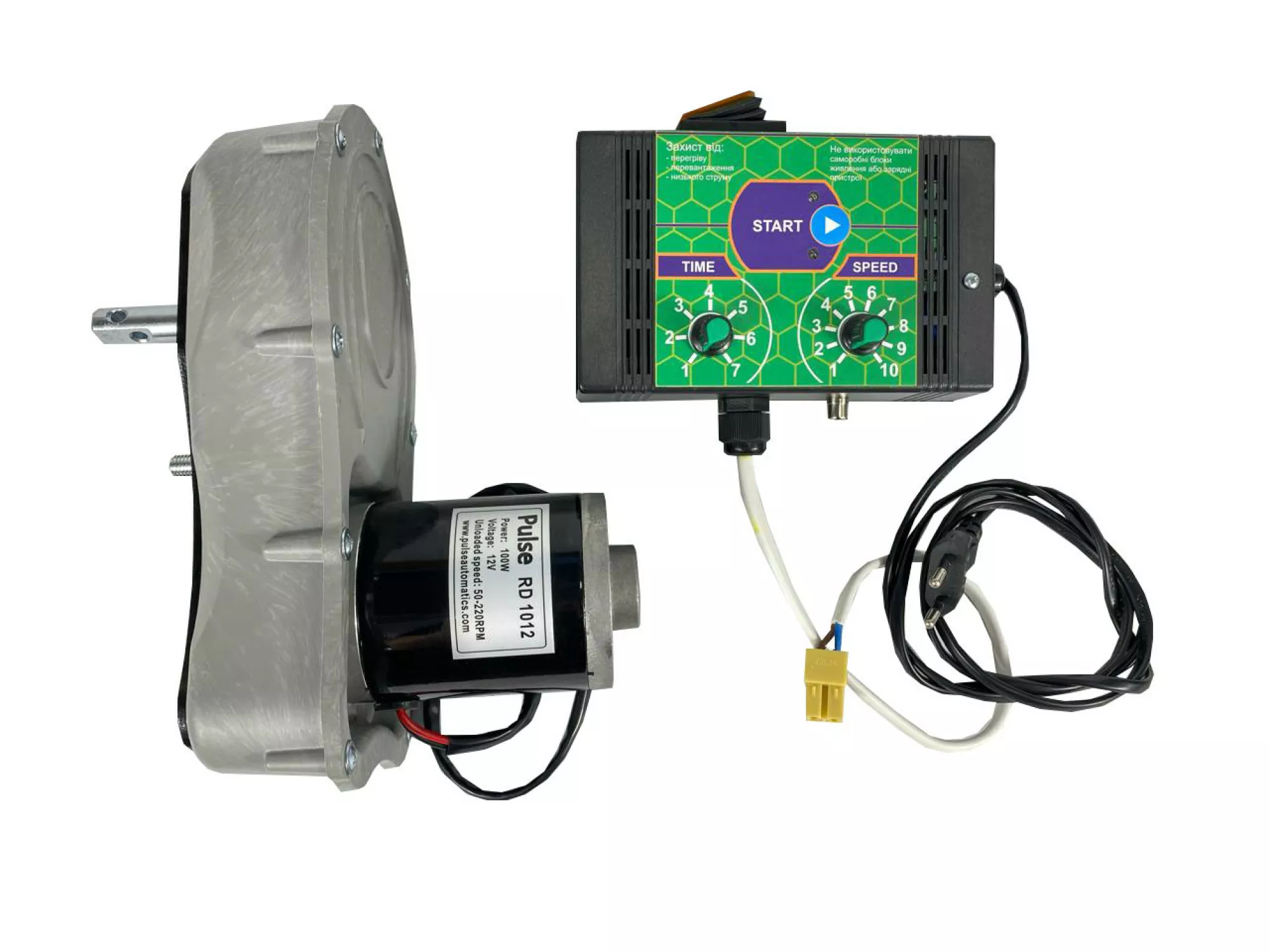 Електропривід для медогонки Pulse RD 1012A (220 вольт, 100 Ватт) - для редукторних медогонок