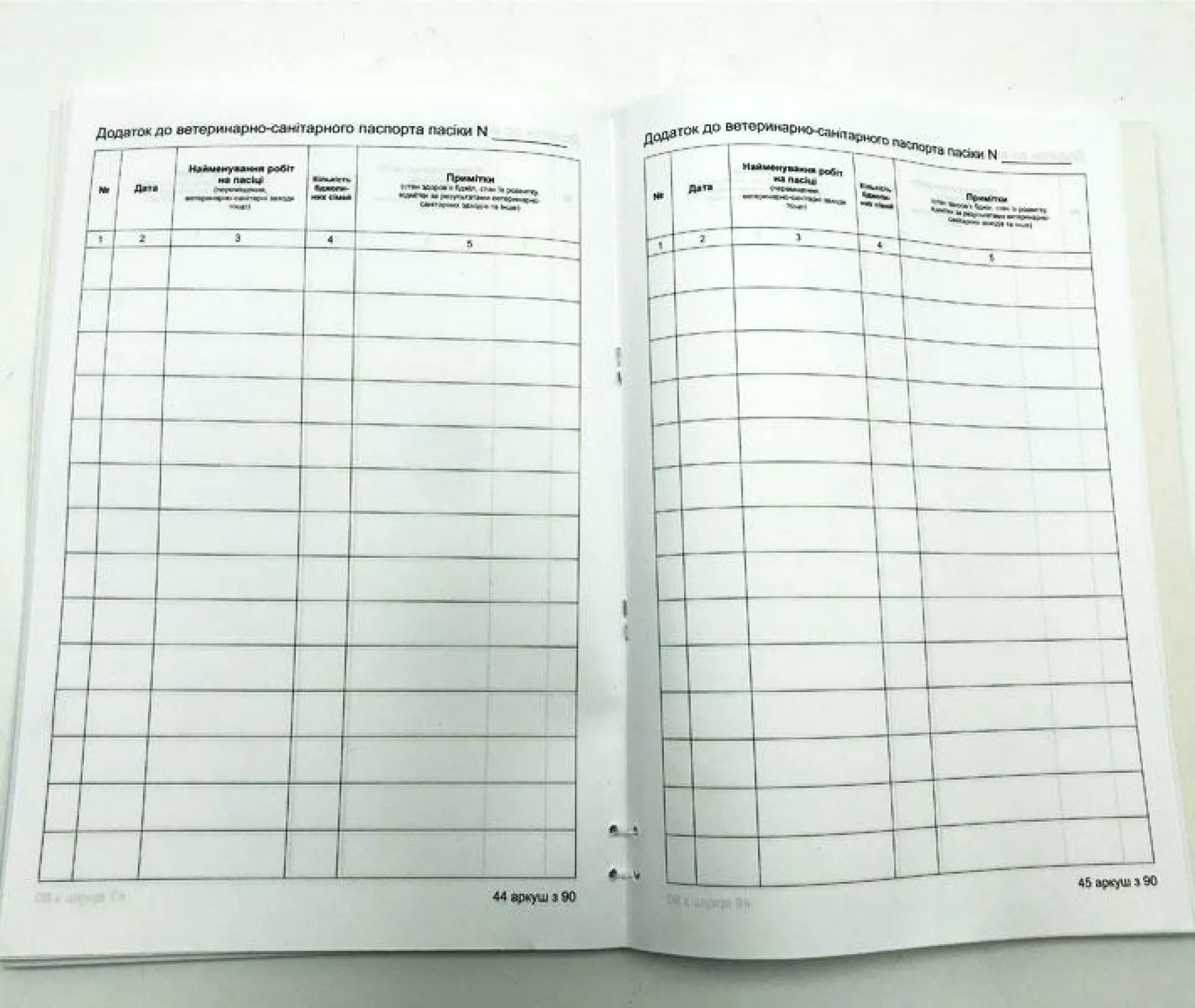 Ветеринарно-Санітарний паспорт пасіки (синій) + Значок "Український бджоляр"