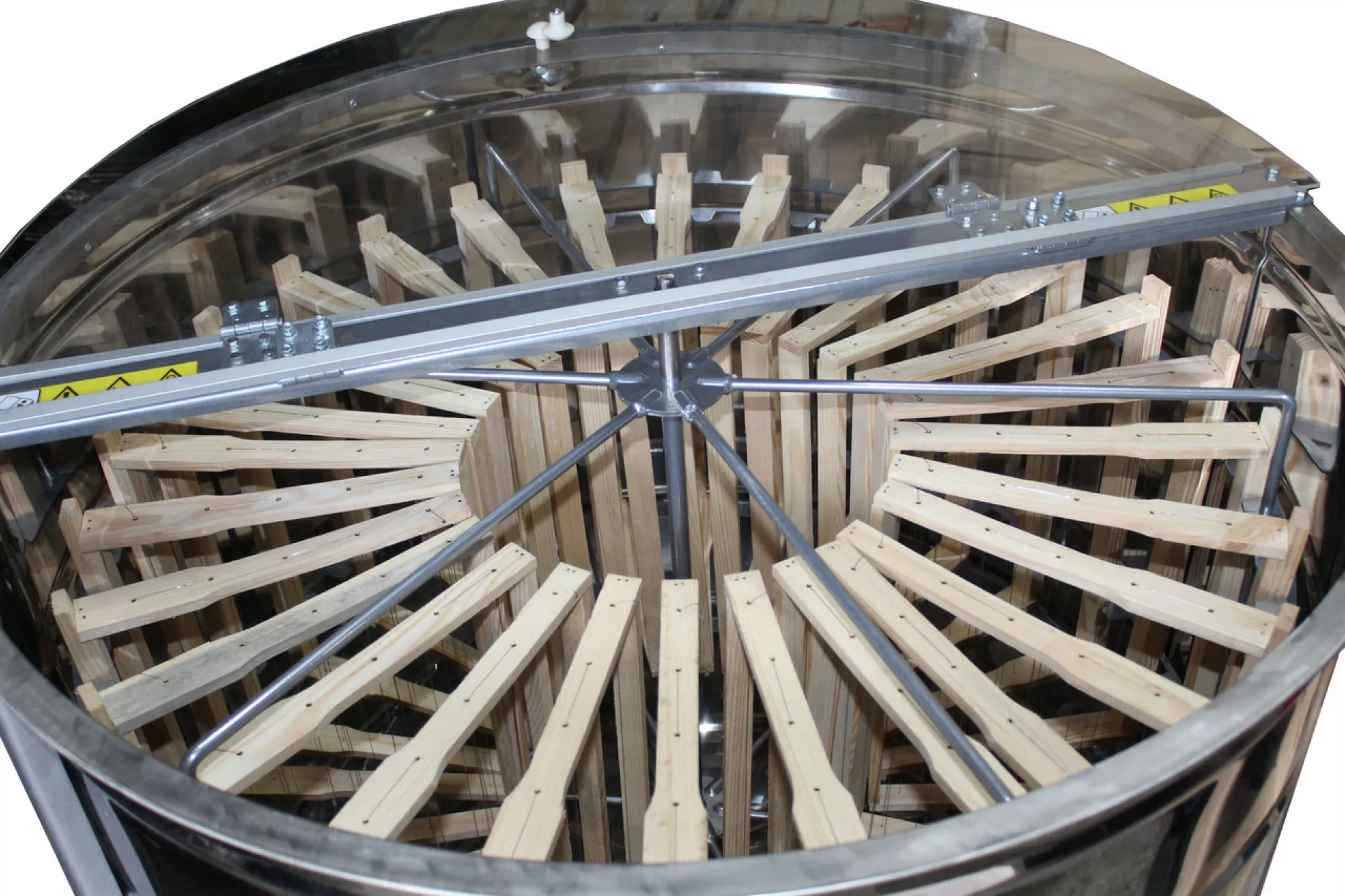 Нержавіюча радіальна автоматична медогонка (27 рамок Дадан, 54 рамок Рута, 54 магазинні рамки)