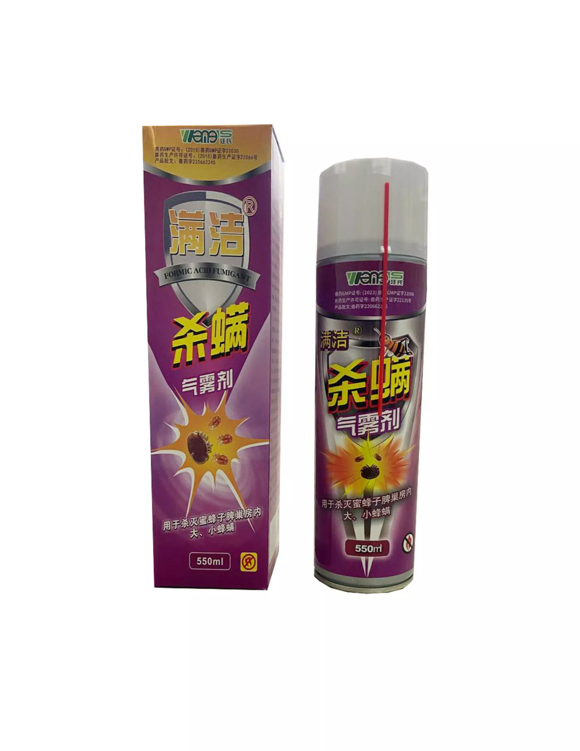 Спрей від кліща Варроа “Man Jie – Formic Acid”, 550 мл. (мурашина кислота)