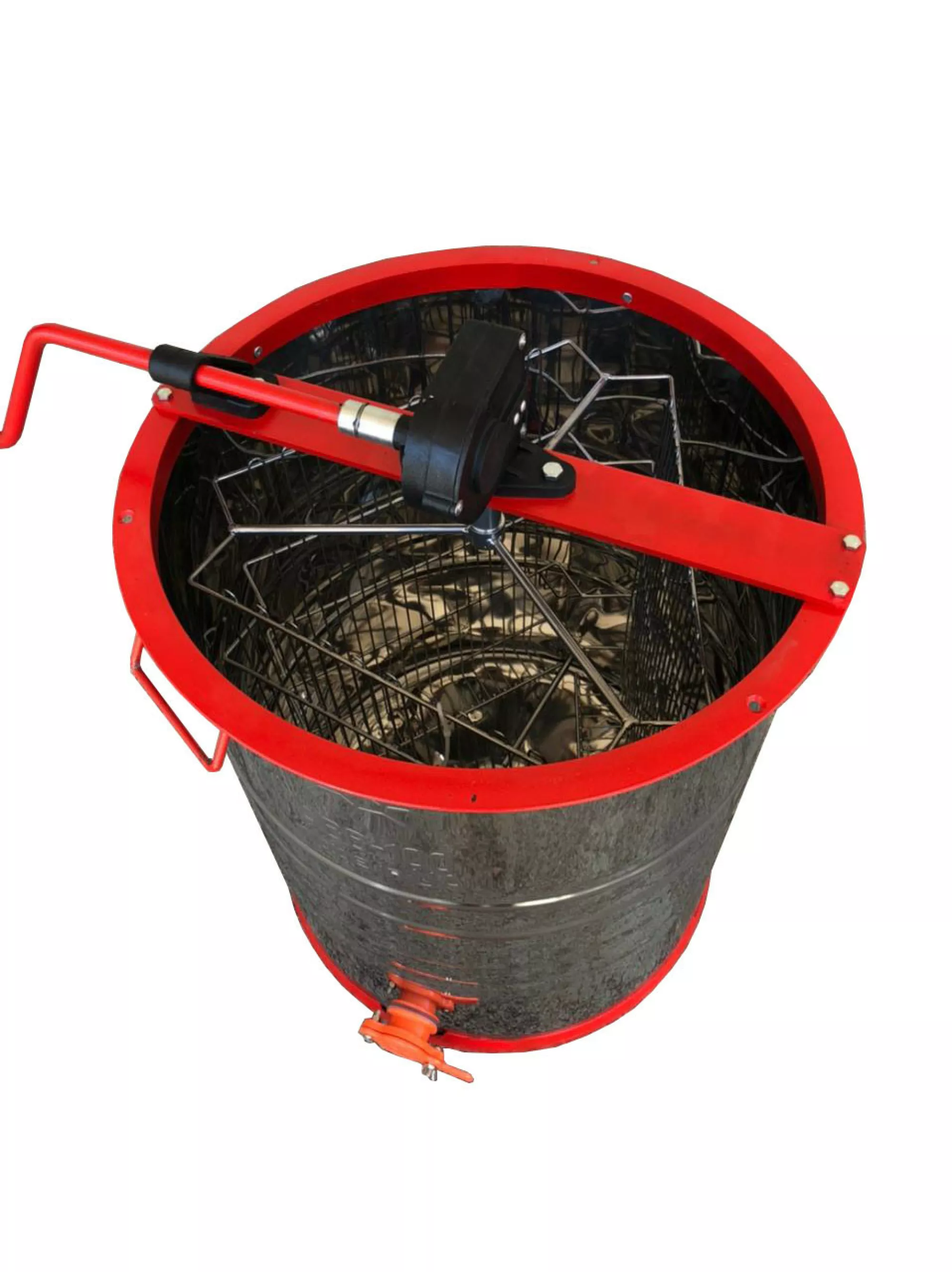 Медогонка 3-х Рамкову. Алюмоцинковая, НЕ Поворотна.