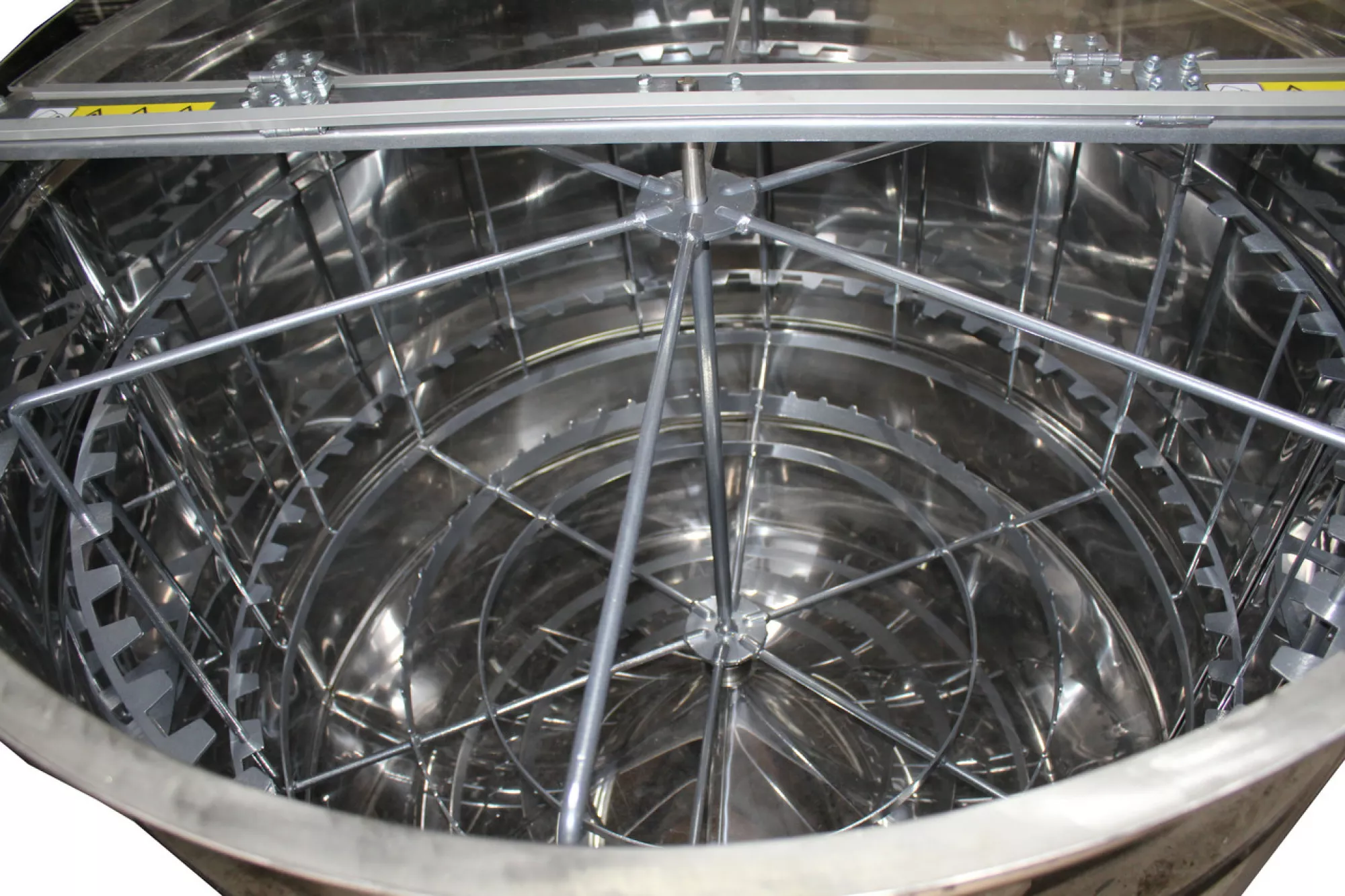 Нержавіюча радіальна автоматична медогонка (27 рамок Дадан, 54 рамок Рута, 54 магазинні рамки)