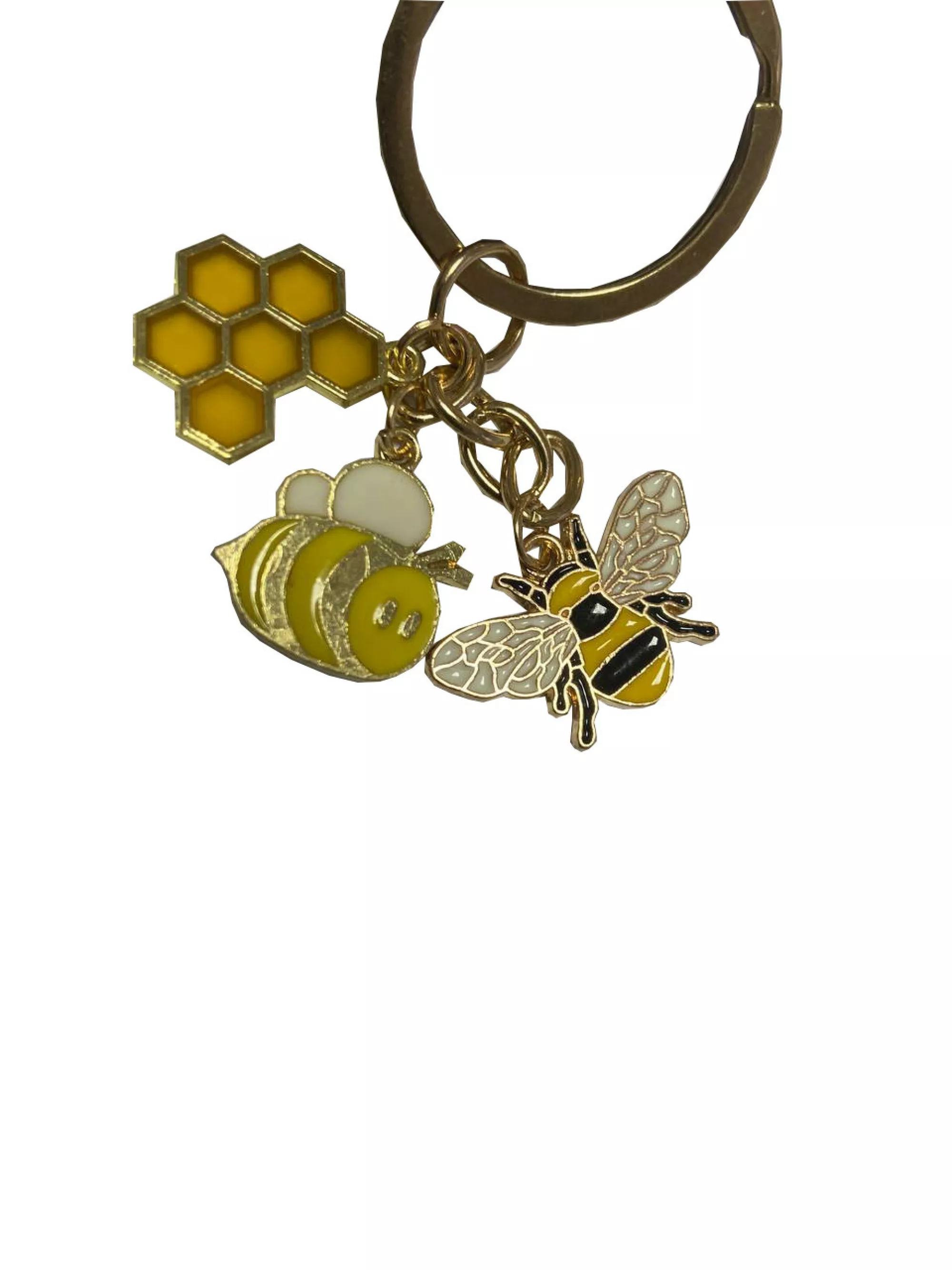 Брелок металевий “Соти та Бджілки”