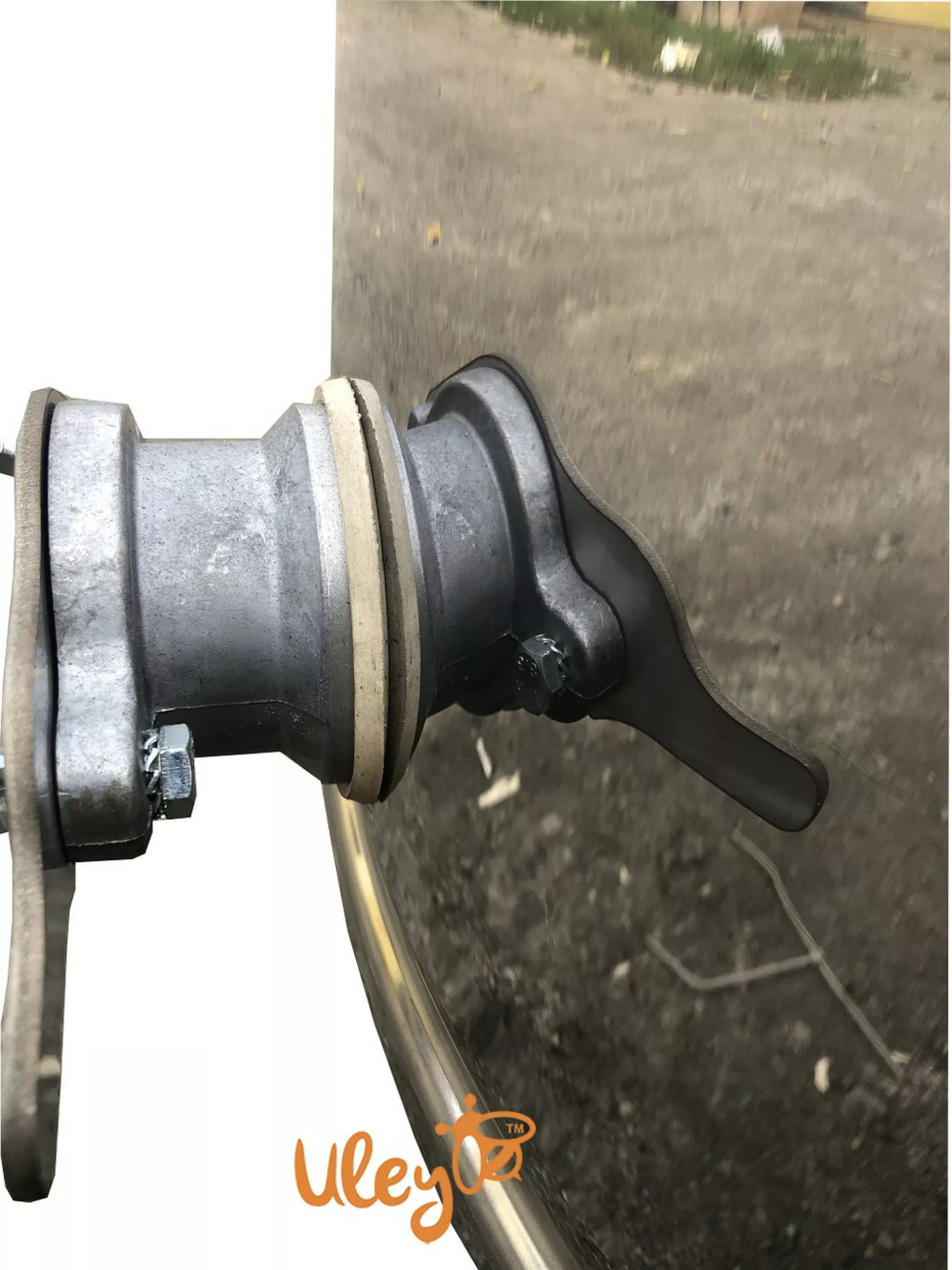 Нержавіюча медогонка 4-х рамкову, поворотна. Ремінний привід. З ПІДСТАВКОЮ. З ЕЛЕКТРОПРИВОДОМ "Pulse"