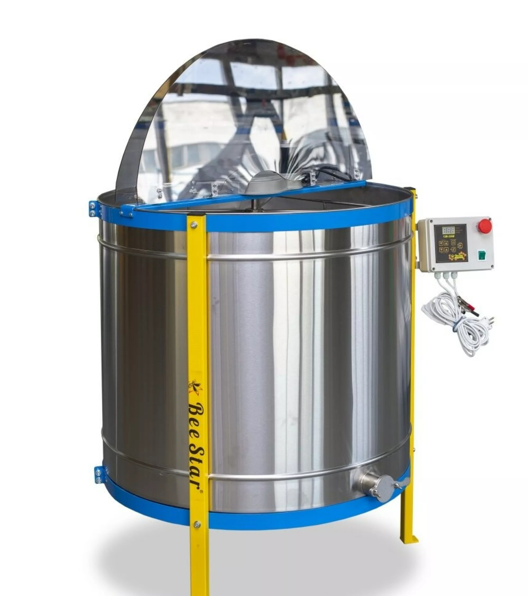 Медогонка 4х рамкова, автоматична МК-4, 320 мм (під Українську рамку, та рамку Дадан) 12В/220В