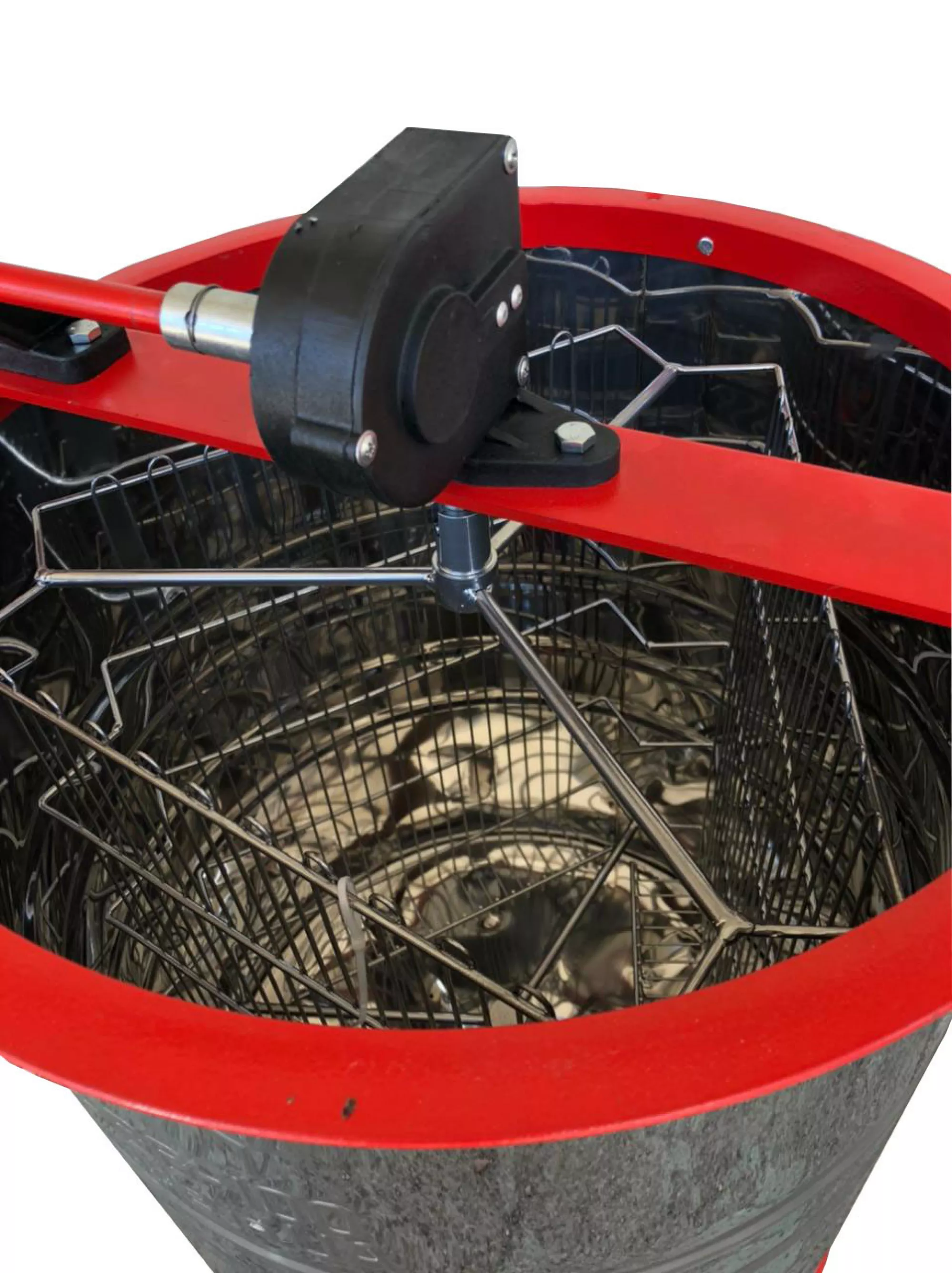 Медогонка 3-х Рамкову. Алюмоцинковая, НЕ Поворотна.