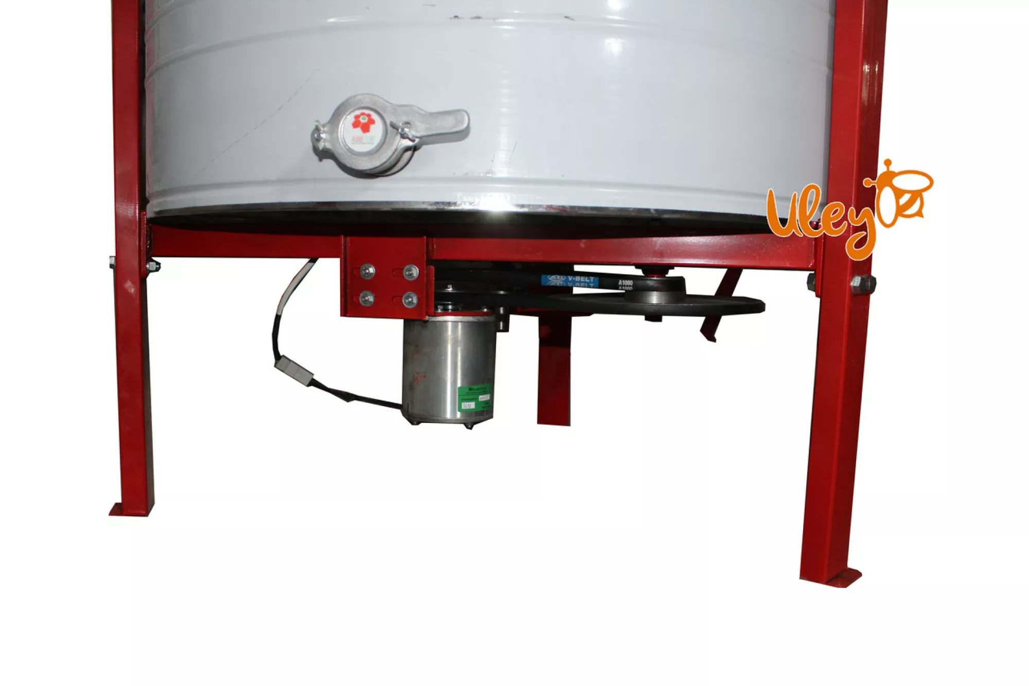 6-ти рамкова «ЄВРО» Медогонка, автоматична, під «Українську рамку» — РЕМІННА