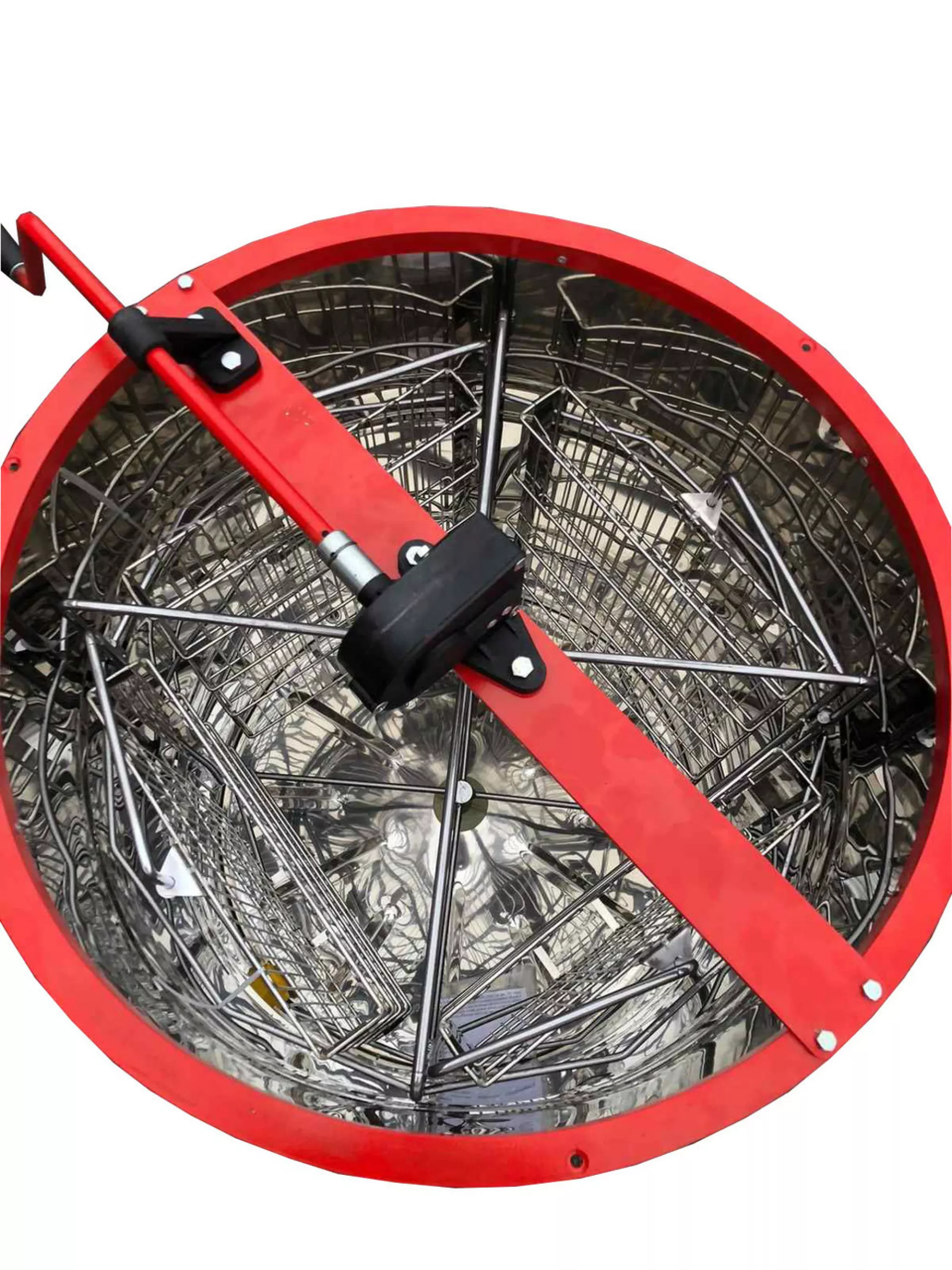 Медогонка 4-х Рамкова Нержавіюча, Поворотна. Касети Нержавіючі.