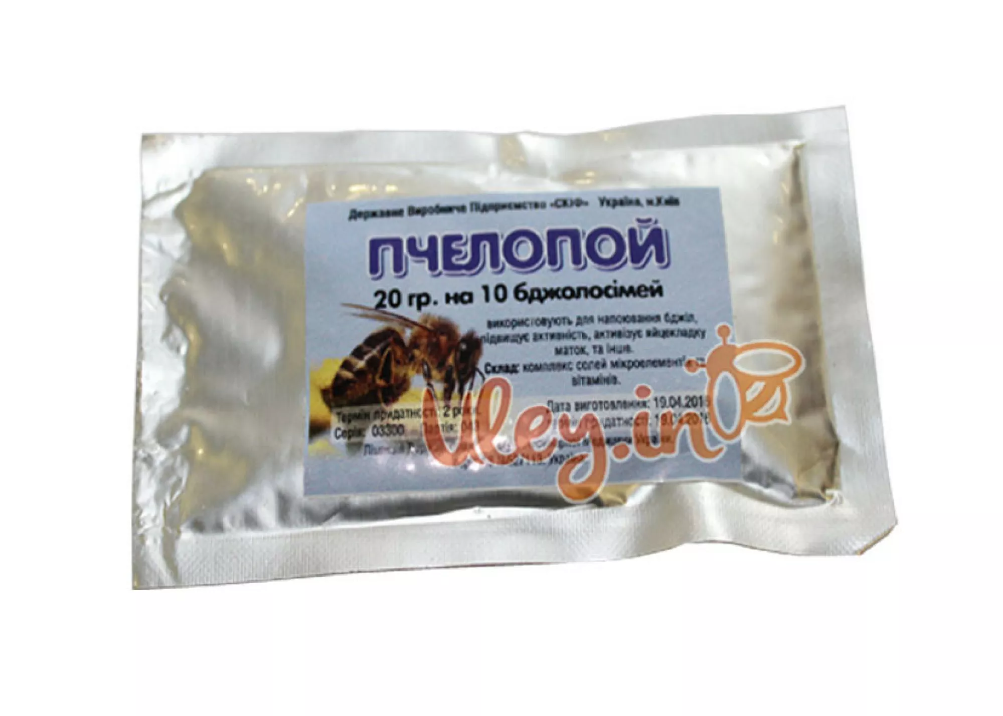 Пчелопой (аналог аквакорма) 20гр. на 10 доз.