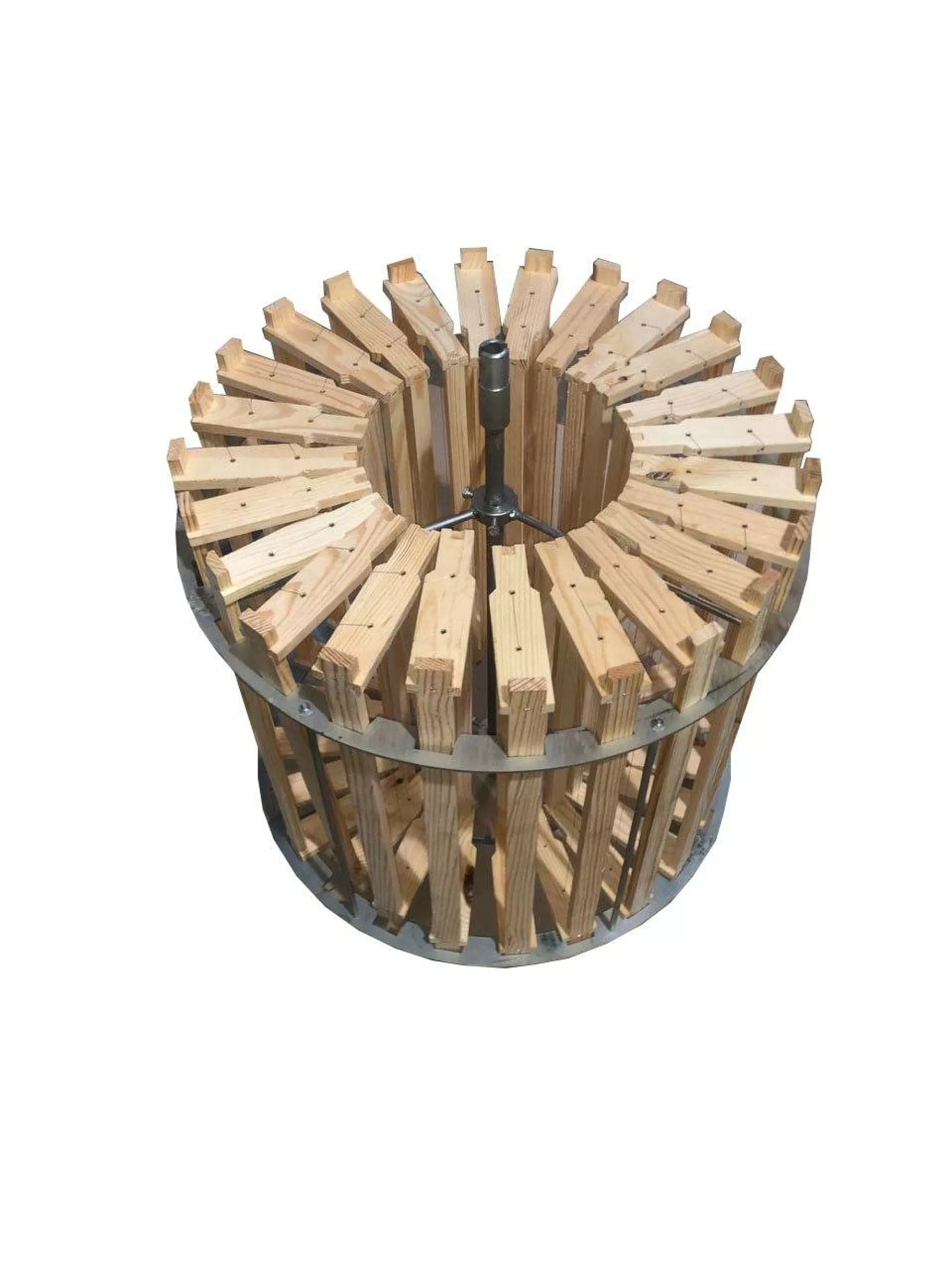 Радіальна медогонка "Бджілка". 12 Рута/ 24 Напіврамки (пластик кран). З ПІДСТАВКОЮ. З ЕЛЕКТРОПРИВОДОМ “Pulse”