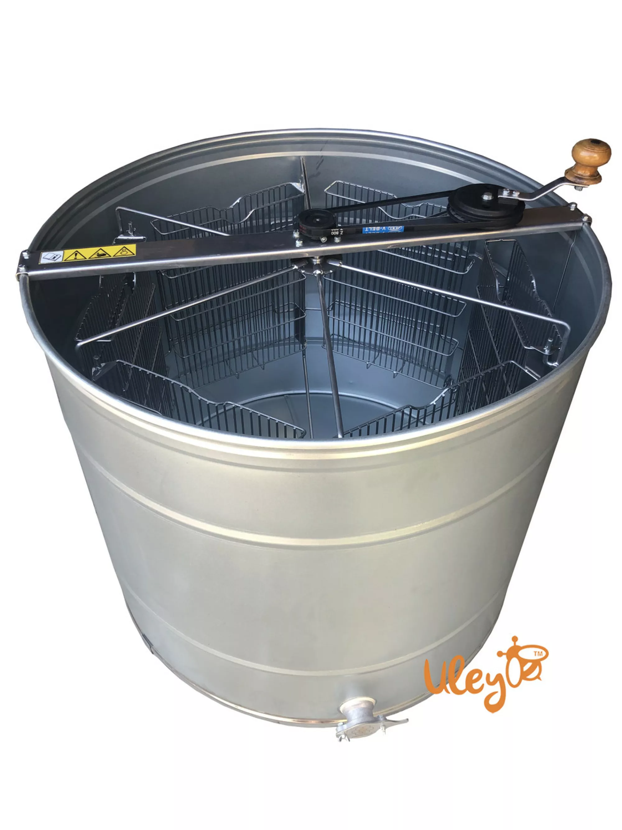 Оцинкована 6-ти рамкова поворотна, з ремінним приводом