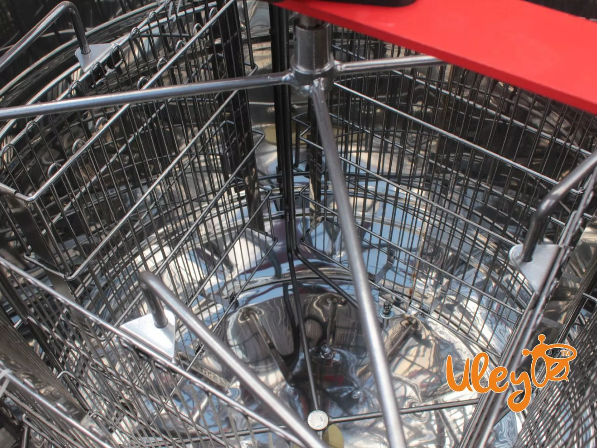 Медогонка 4-х Рамкову. Нержавіюча, Поворотна. Касети зварні, пофарбовані порошковою фарбою