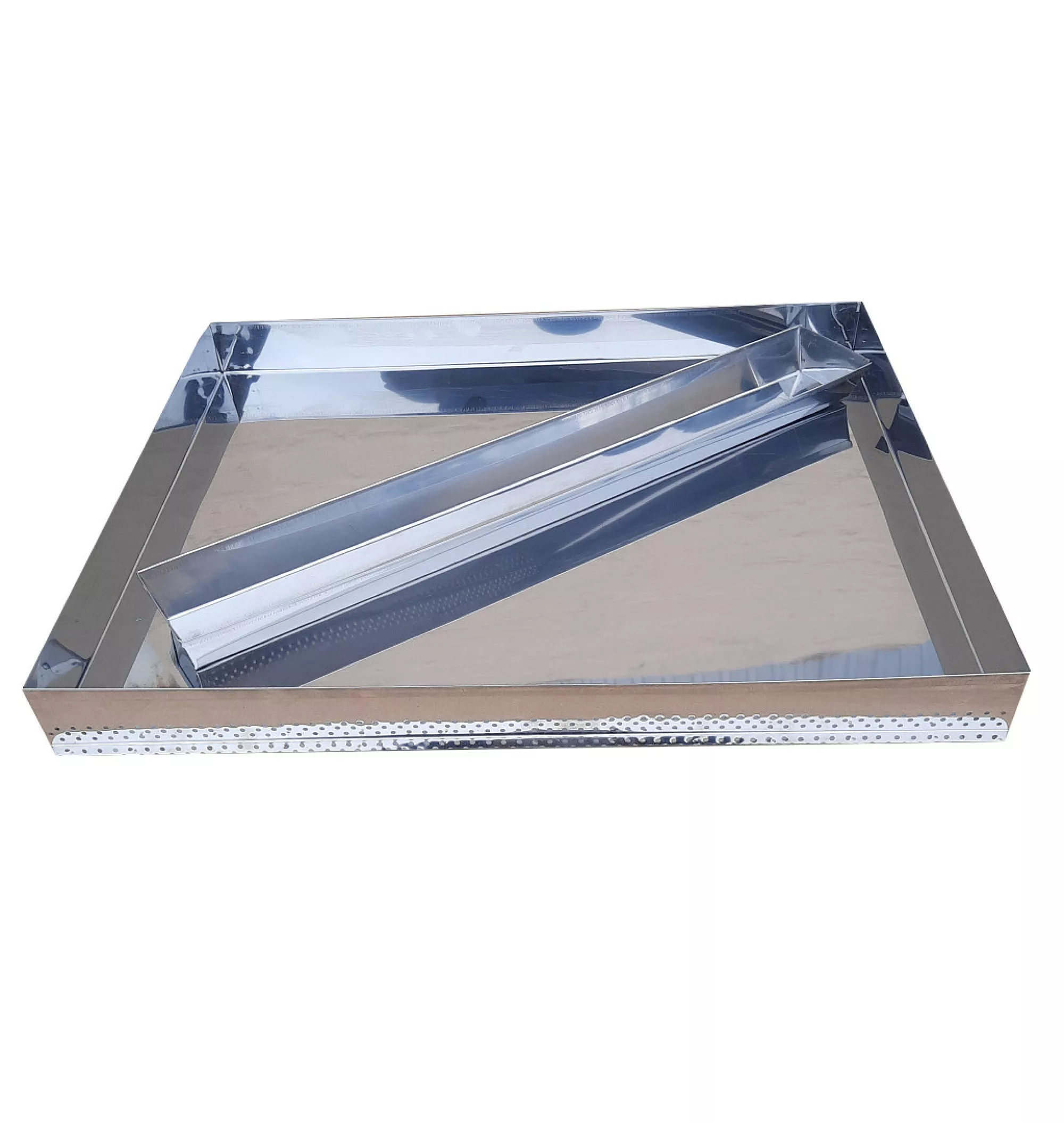 Арматура сонячної воскотопки на 2 рамки, нержавіюча сталь AISI 430