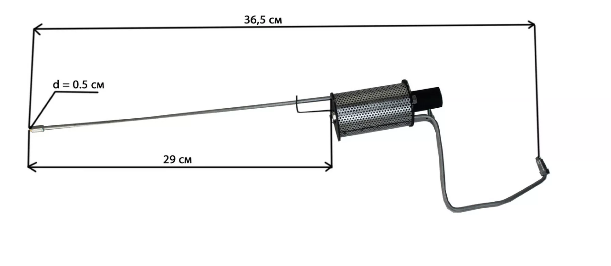Трубка для «ВАРО-МОР», зі спіраллю, охолоджувачем і різьбовим з'єднанням