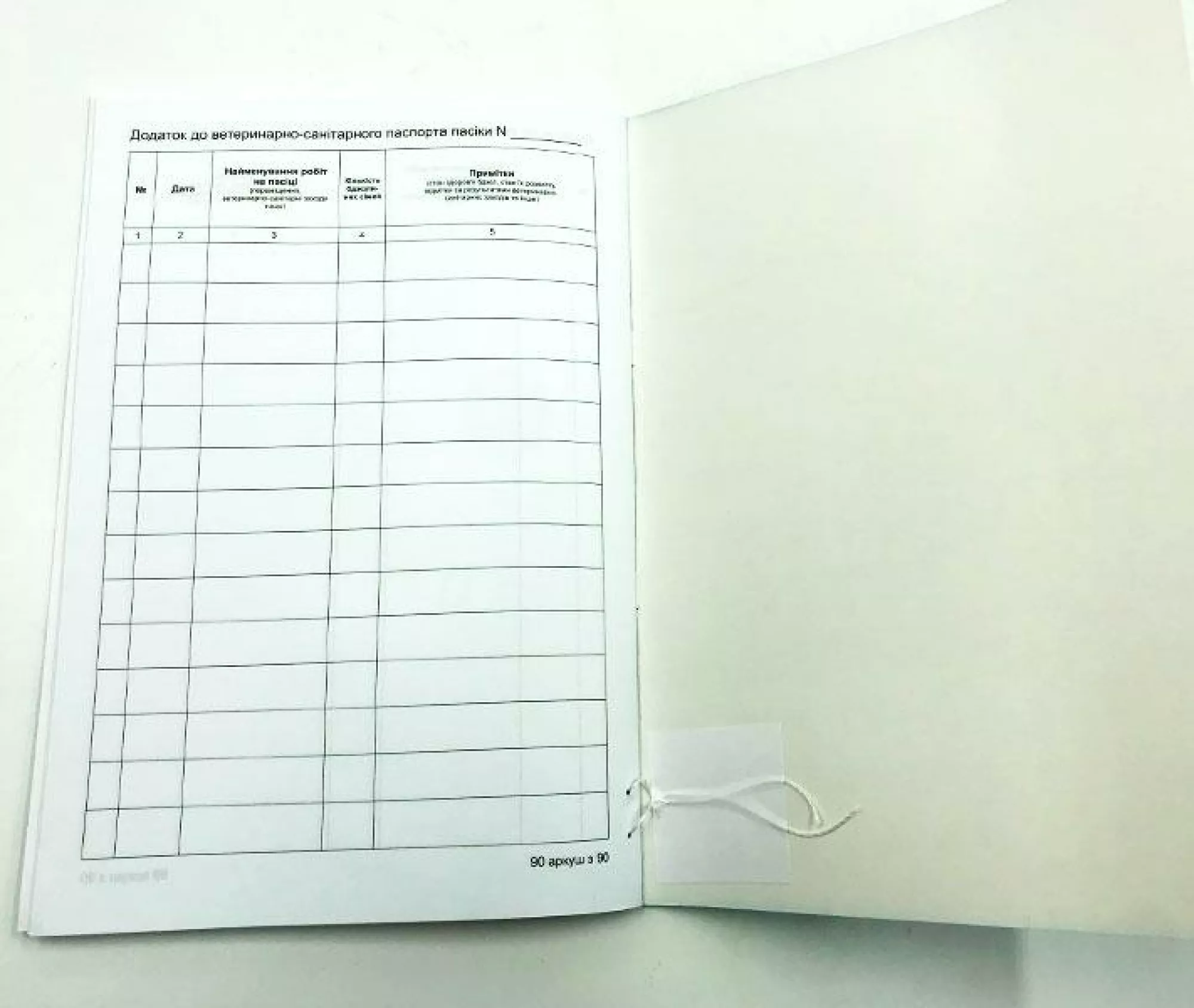 Ветеринарно-Санітарний паспорт пасіки (синій) + Значок "Український бджоляр"