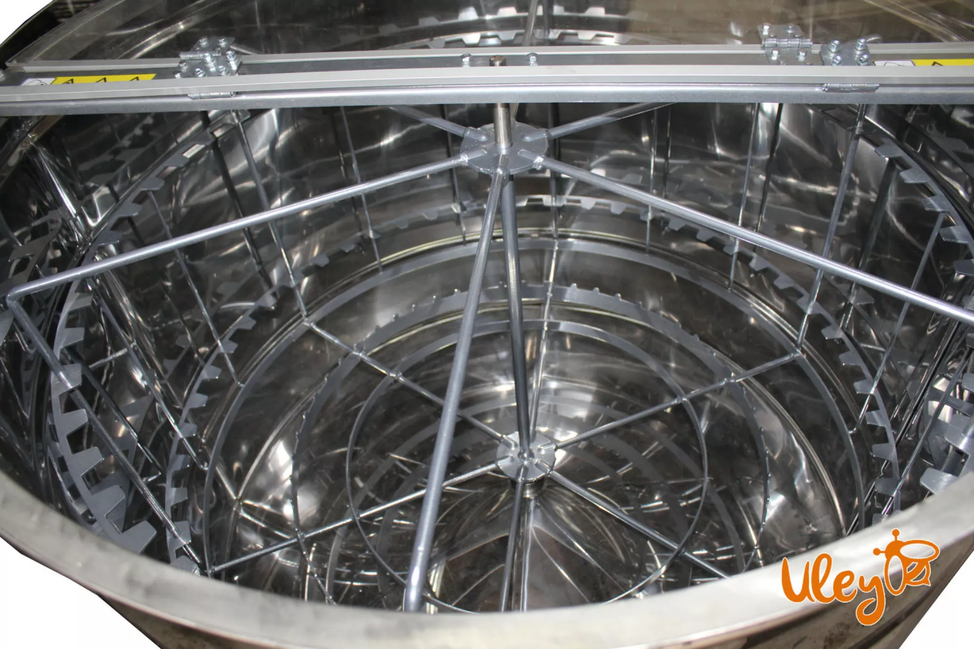 Медогонка радіальна нержавіюча автоматична (27 рамок Дадан, 54 рамок Рута, 54 магазинні рамки)