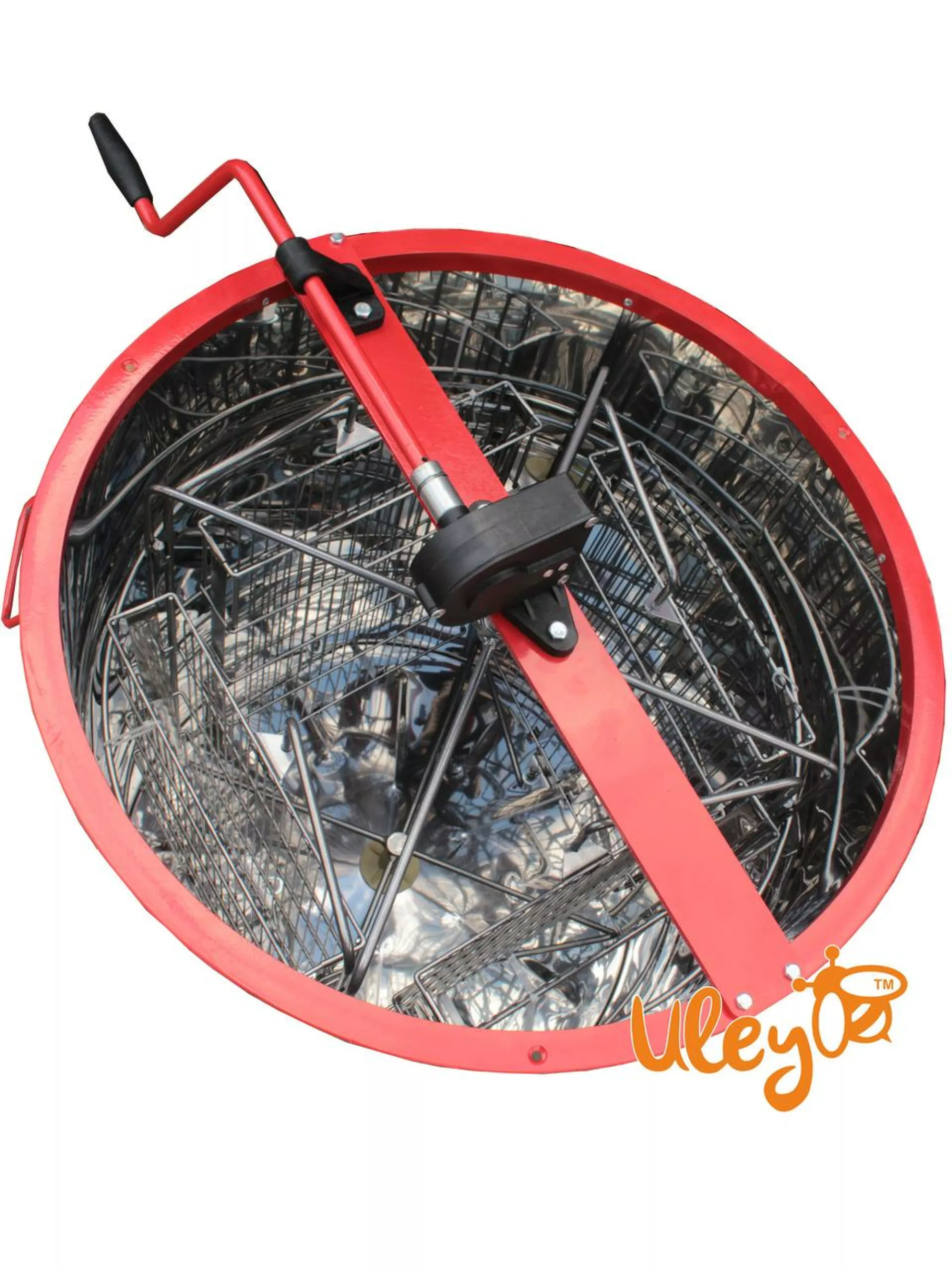 Медогонка 4-х Рамкову. Нержавіюча, Поворотна. Касети зварні, пофарбовані порошковою фарбою