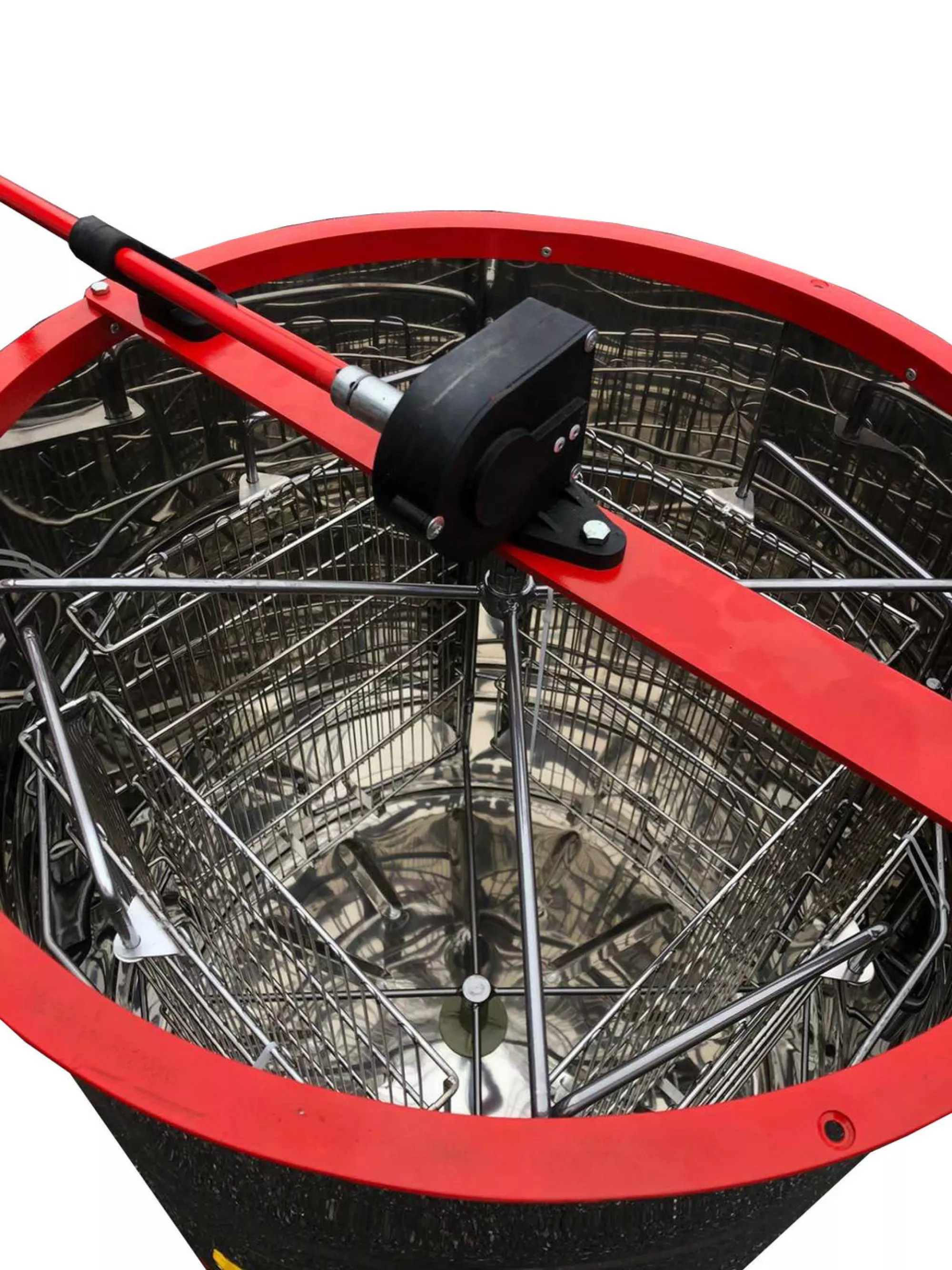 Медогонка 4-х Рамкова Нержавіюча, Поворотна. Касети Нержавіючі.