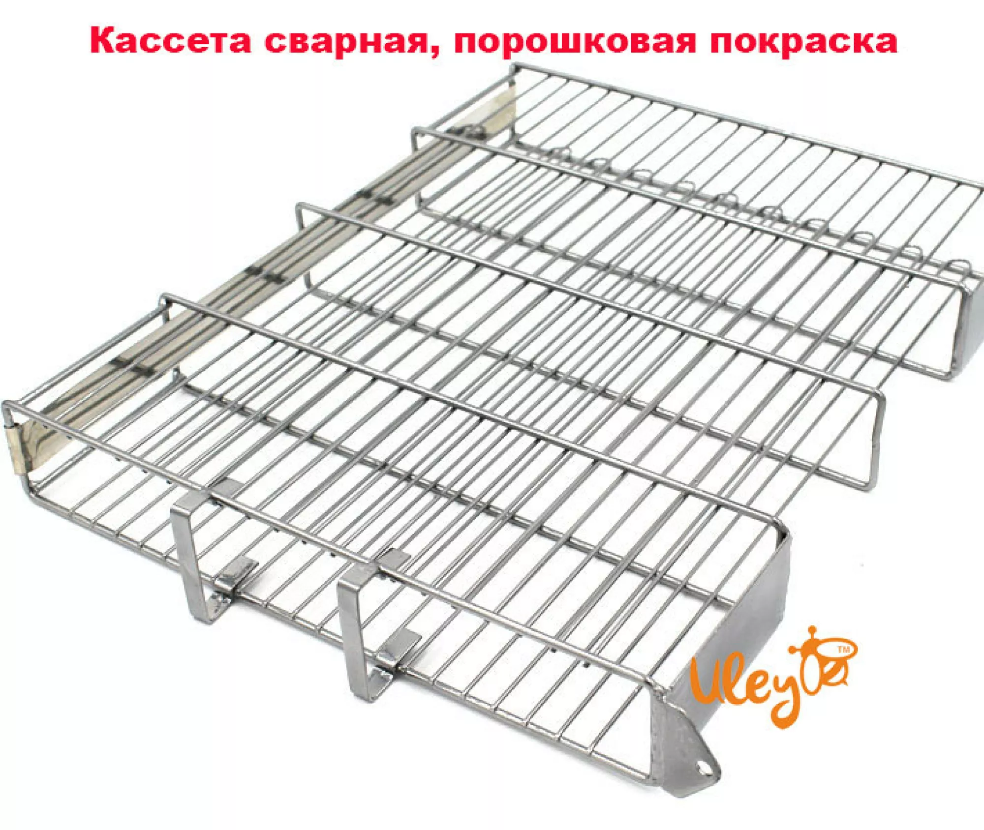 Медогонка 4-х Рамкову. Нержавіюча, Поворотна. Касети зварні, З ГОРИЗОНТАЛЬНИМ ЕЛЕКТРОПРИВОДОМ. З ПІДСТАВКОЮ