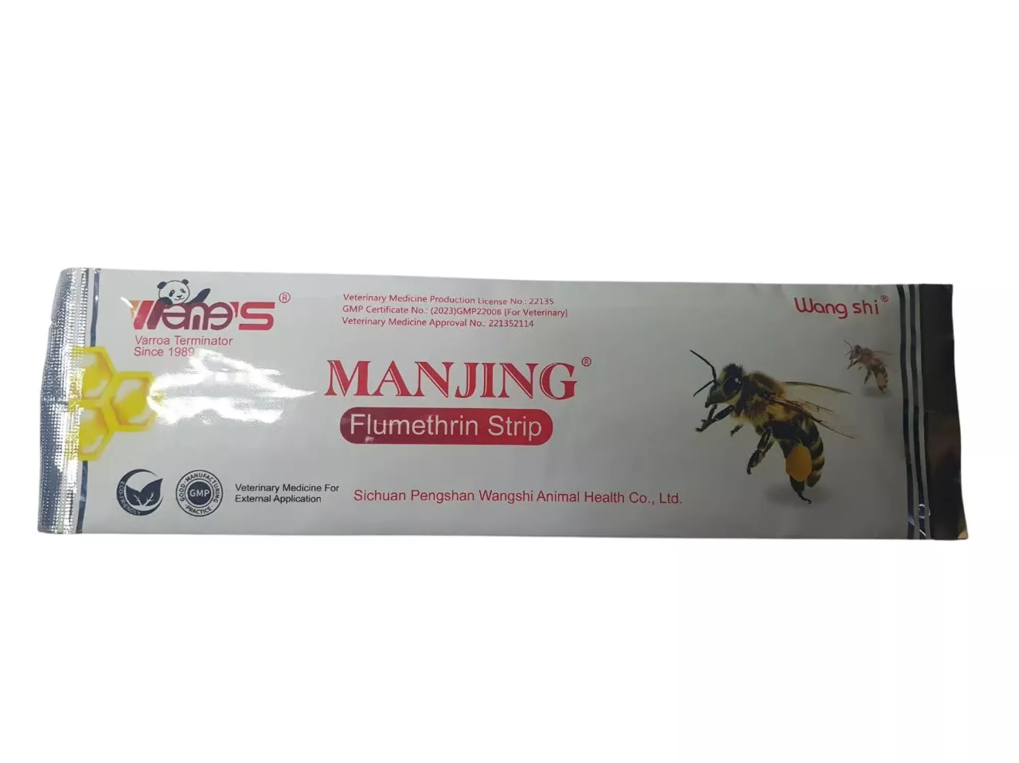 Манджинг “MANJING” (флуметрин) 20 смужок від кліща Варроа. Китай