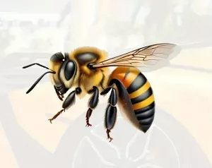 Наклейка – “Бджола 2D”