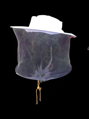 Маска бджоляра біла (сітка по колу)