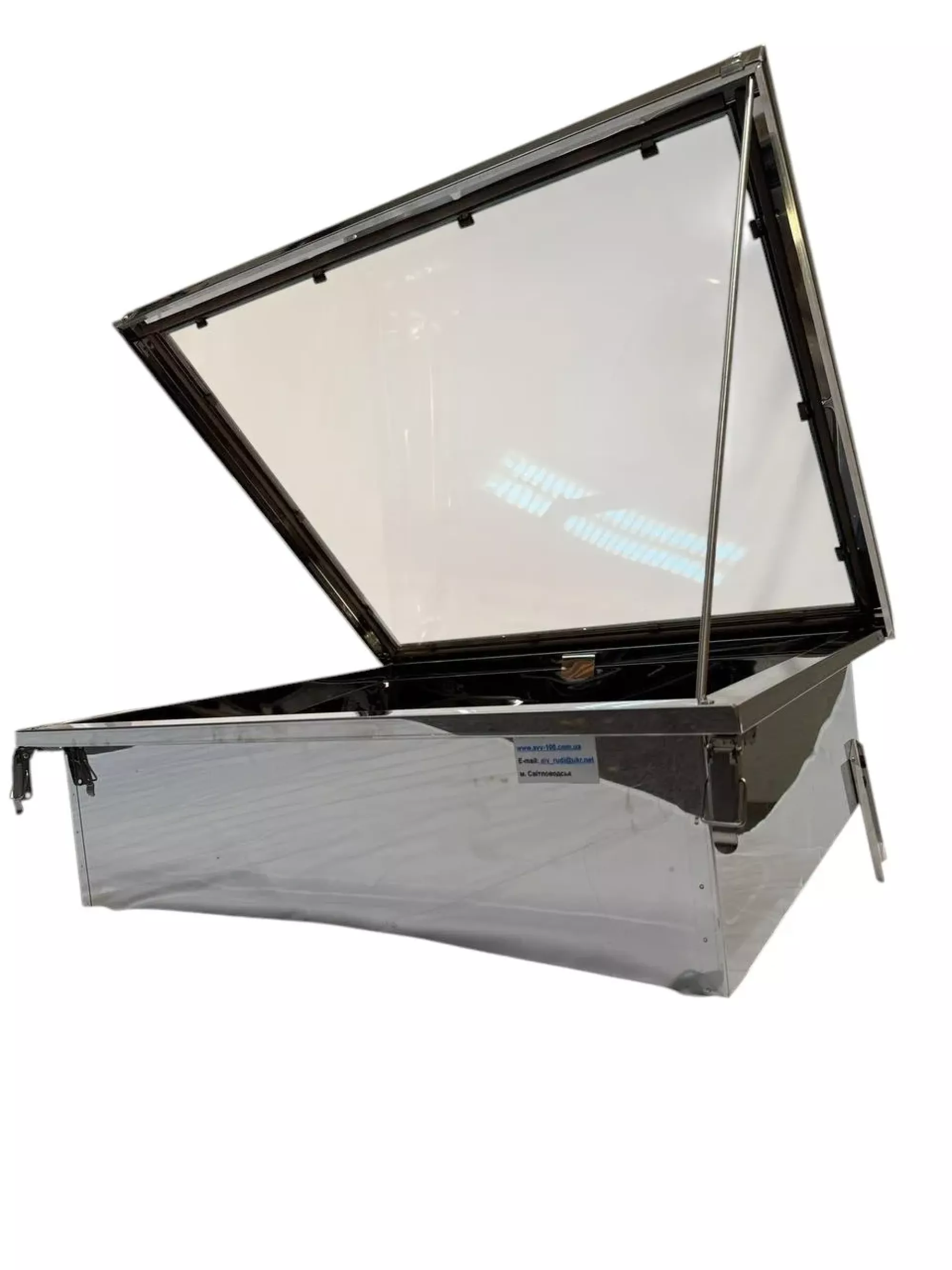 Сонячна Воскотопка на 1 рамку, нержавіюча сталь (з арматурою)