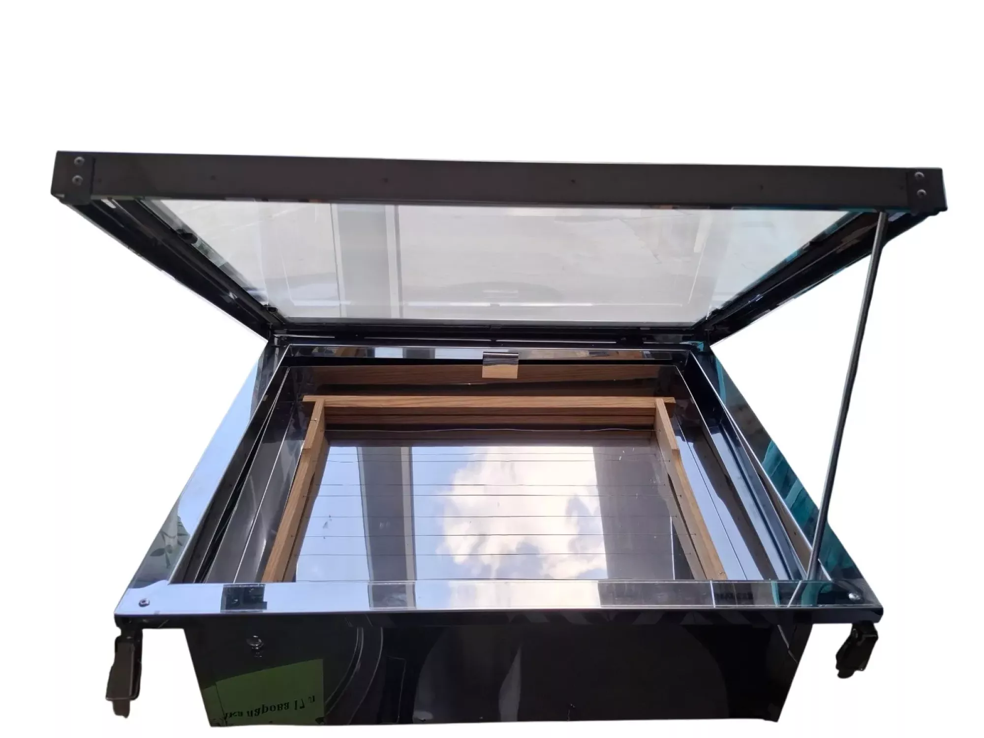 Сонячна Воскотопка на 1 рамку, нержавіюча сталь (з арматурою)