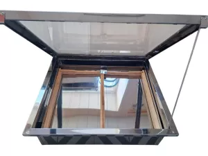 Сонячна Воскотопка на 2 рамки, нержавіюча сталь (з арматурою)