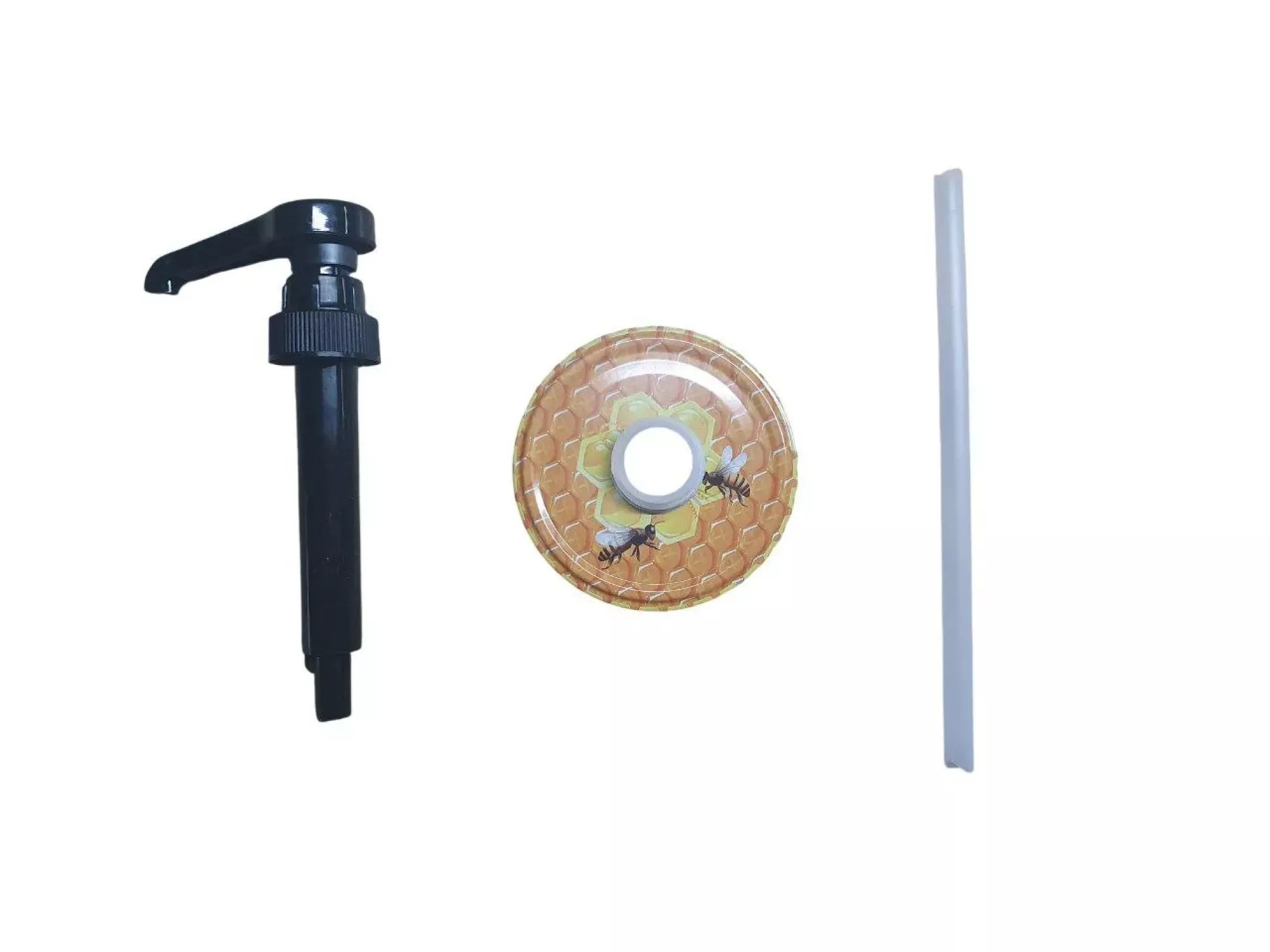 Міні дозатор для меду з кришкою