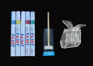 Набір для мітки маток (Флобер, метелик, маркера 5 шт. білий, червоний, синій, зелений, жовтий)