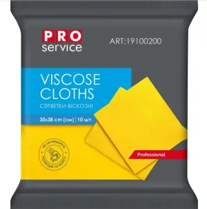 Серветки віскозні «PRO Service 30×38 см» 10 шт.
