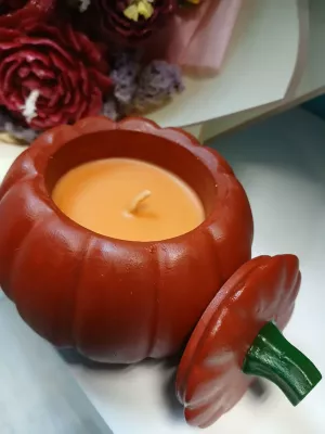 СВІЧКИ ГАРБУЗИК - свічки кашпо, осінній декор