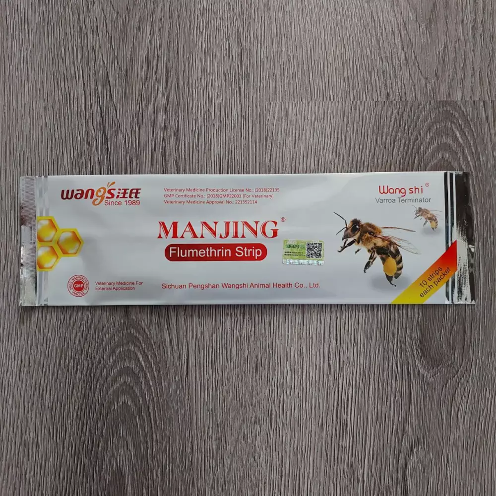 Пластинки MANJING полоски Flumethrin Strip 20 штук