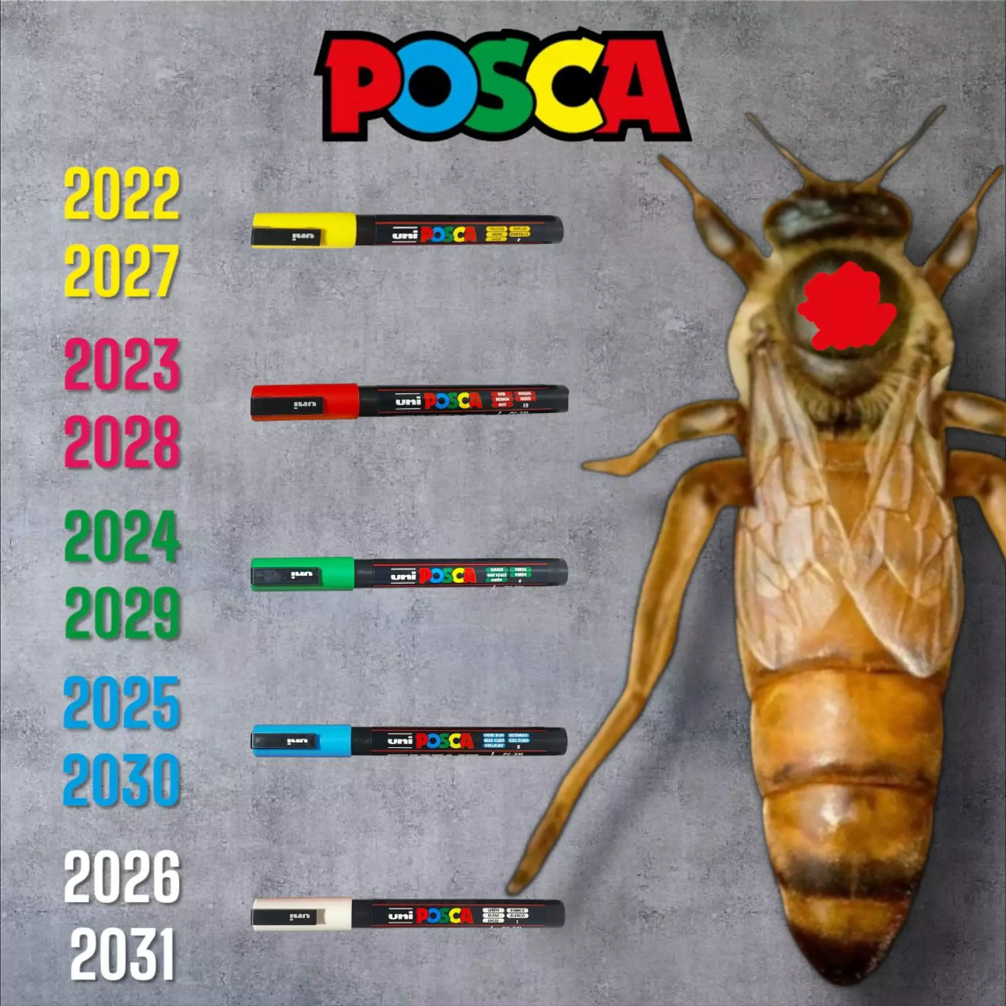 Маркери для мічення маток Posca