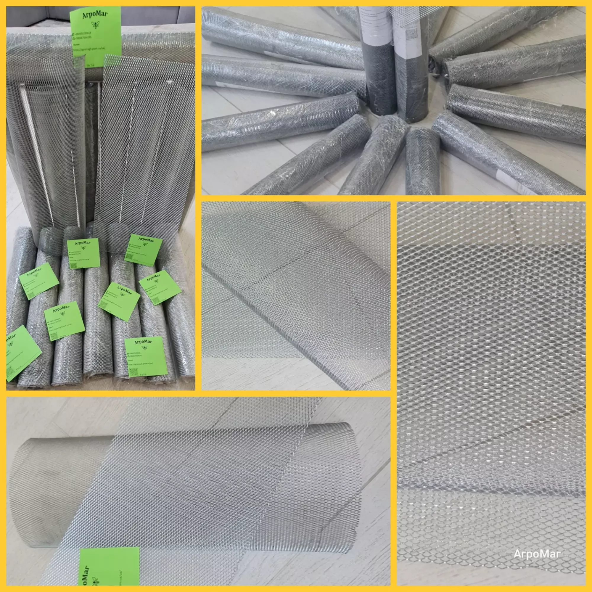 Сітка просічно-витяжна на днище вуликів