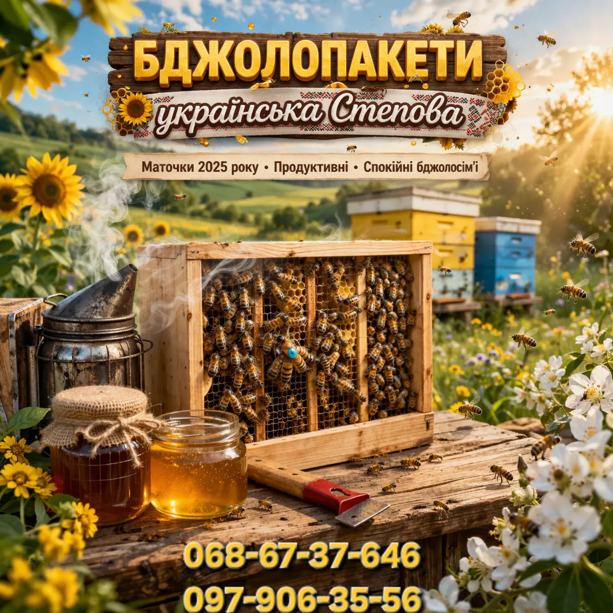 Бджолопакети Українська Степова 4 р.р