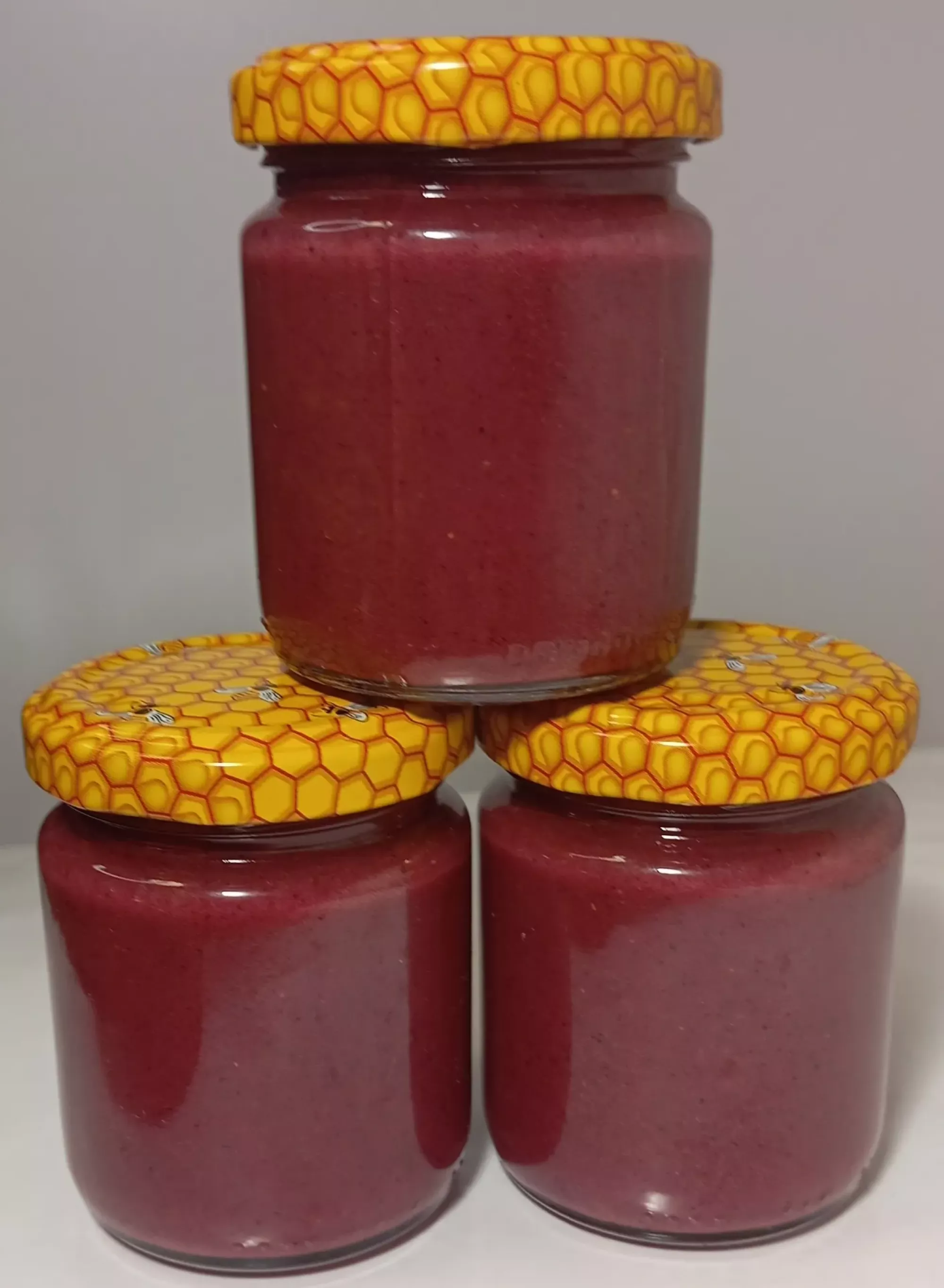 Крем мед із сублімованою чорницею та ожиною