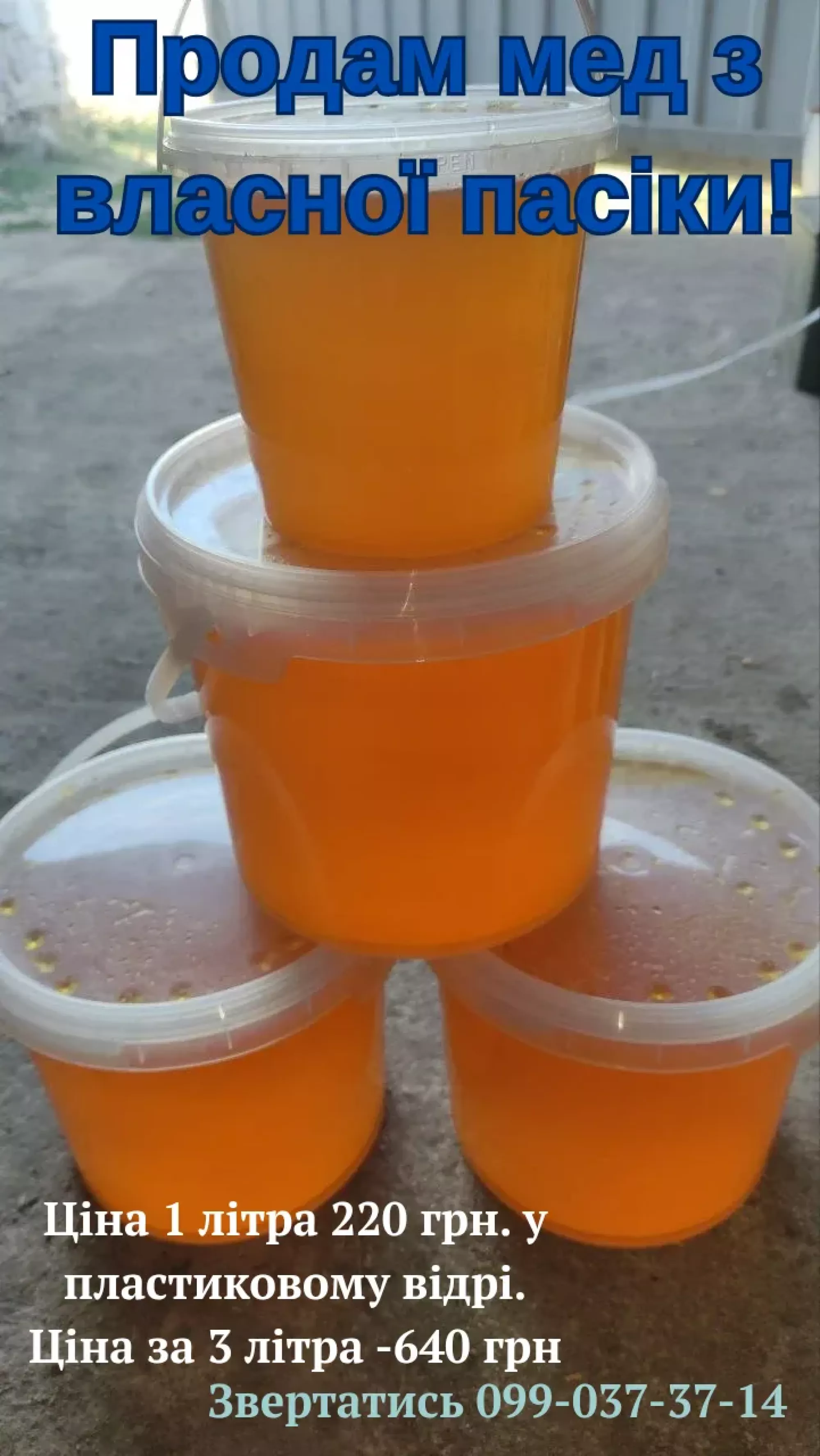 Продаємо мед соняшниковий+ фацелія+лугові трави