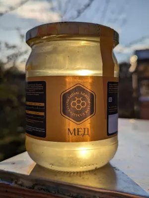 Мед акацієвий (склобанка 0,5л, 700г)